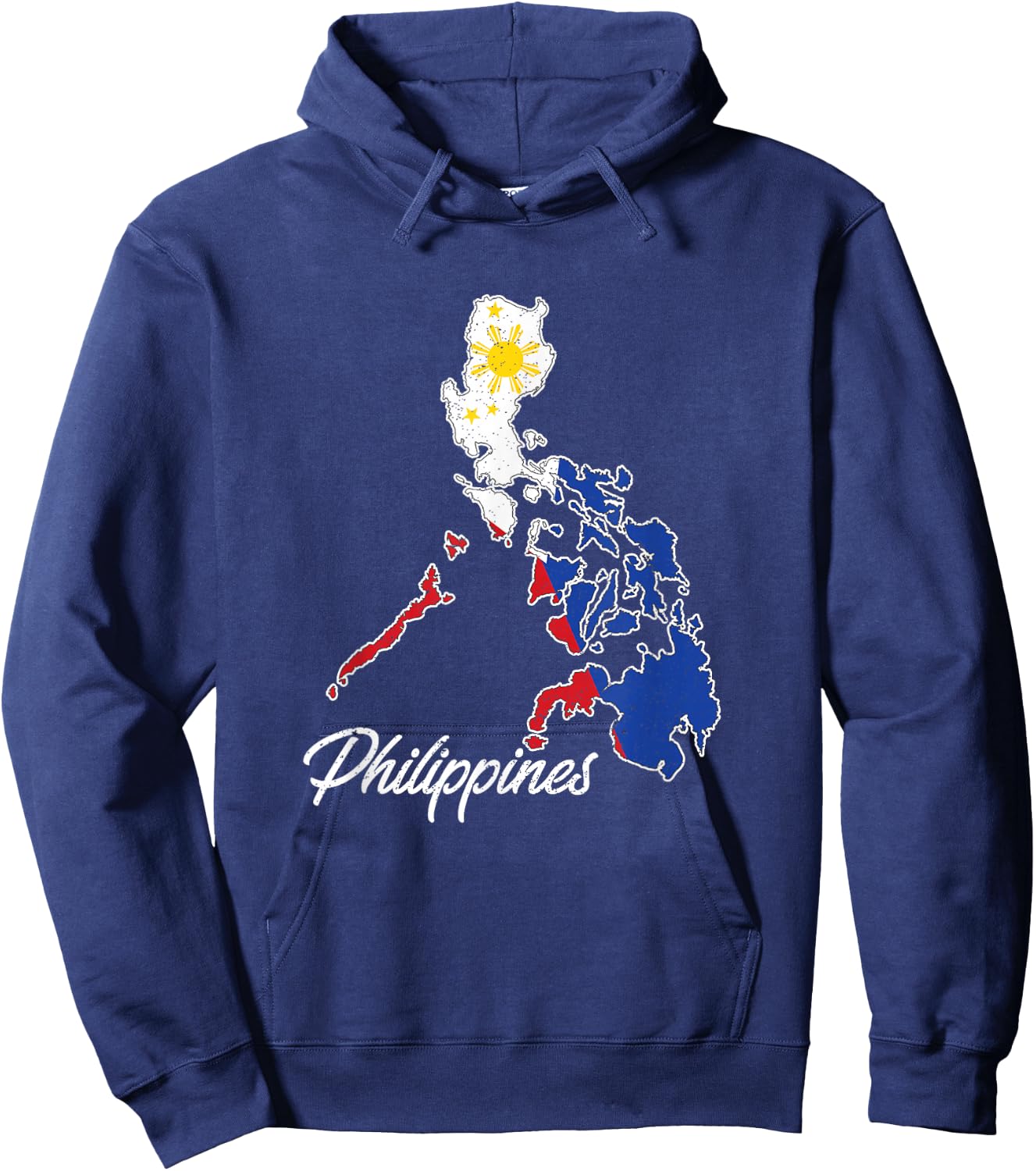 Philippine Flag Islands of Felipe Filipino Philippines Hoodie - Hoodie | Navy