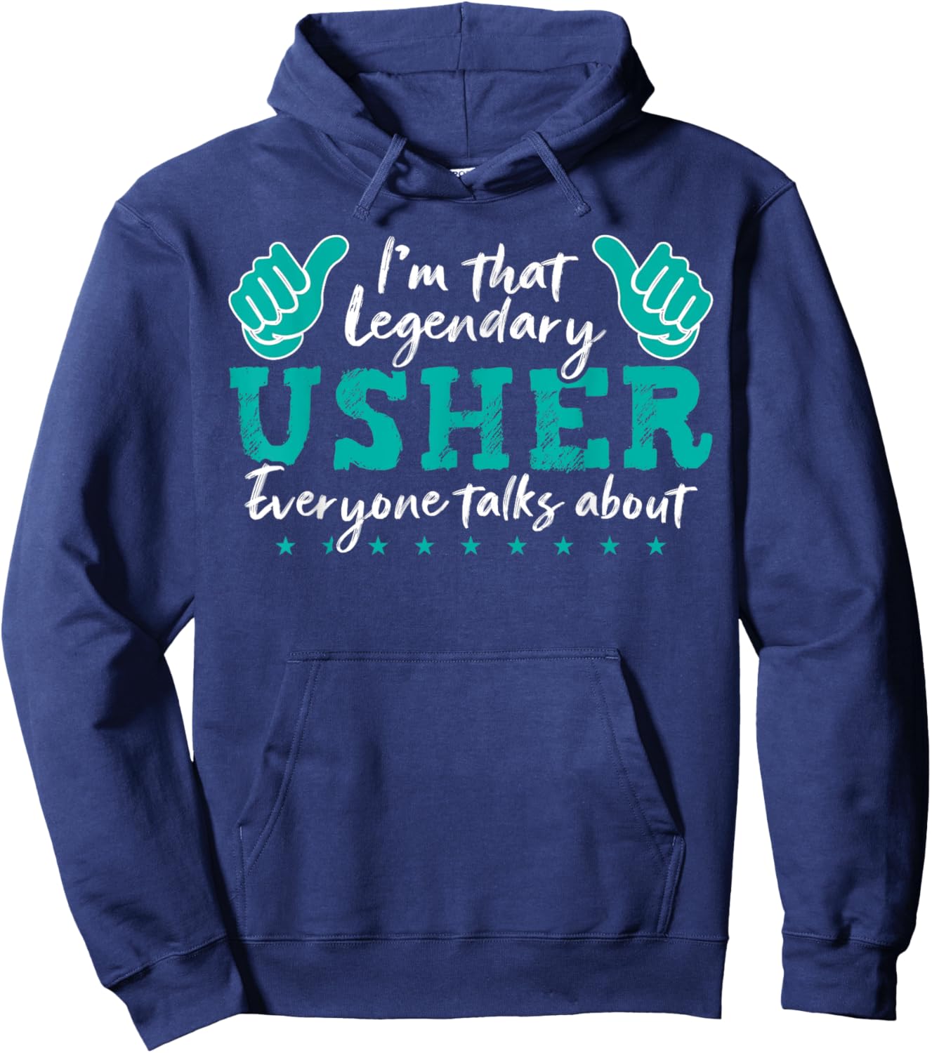 Funny Profession Quote Legendary Usher Hoodie - Hoodie | Navy