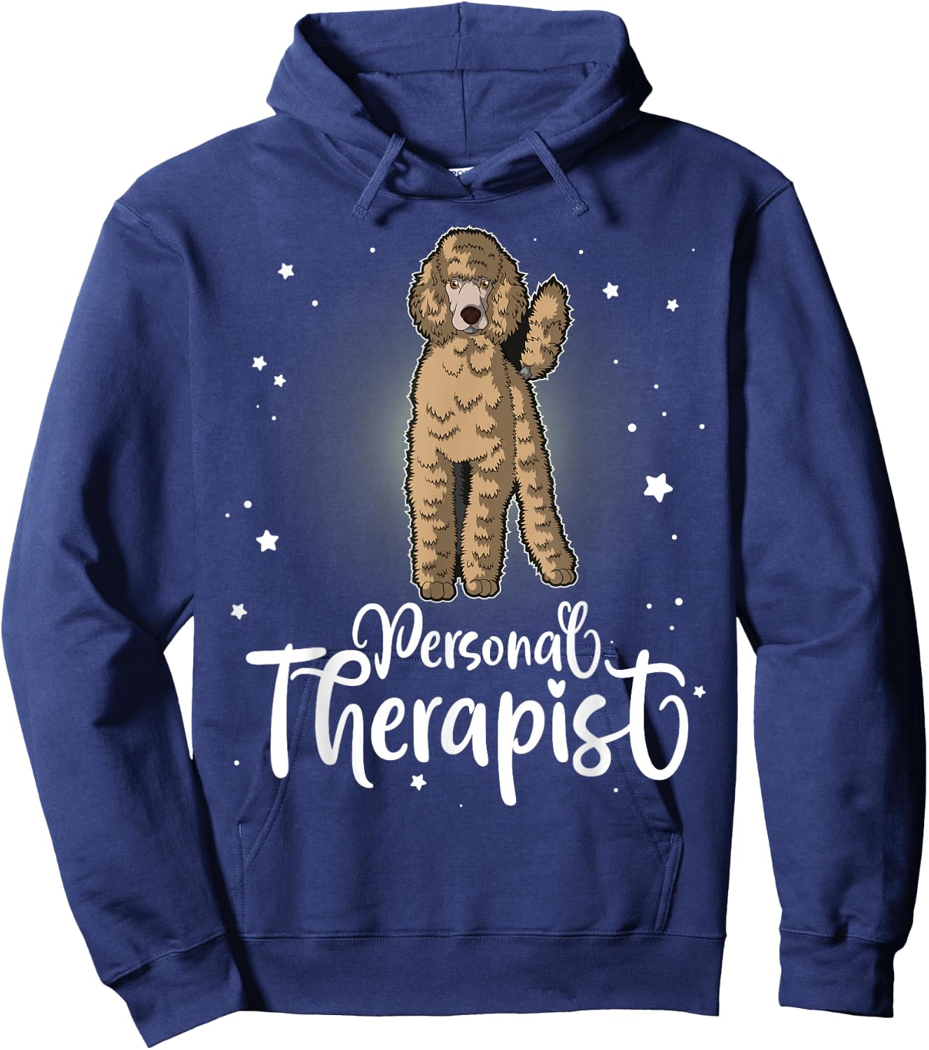 Poodle Standard Miniature & Toy Poodle Dog Hoodie - Hoodie | Navy
