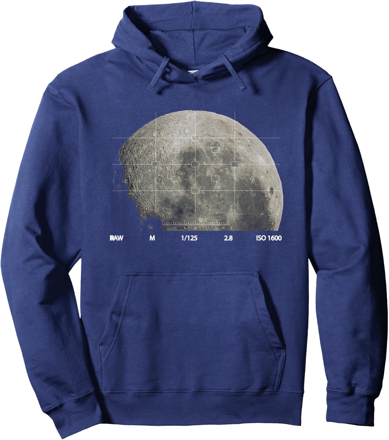 Astronomy Moon Photography Kids Men Women Astrophotography Hoodie - Hoodie | Navy