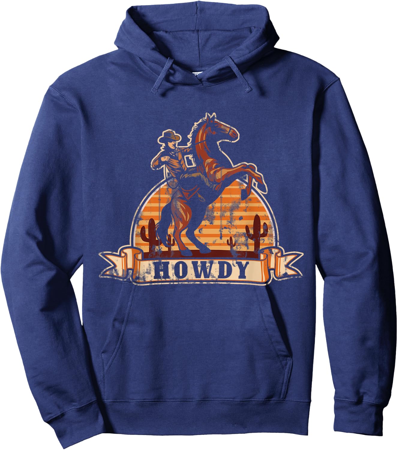 Howdy Cowboy Hoodie - Hoodie | Navy