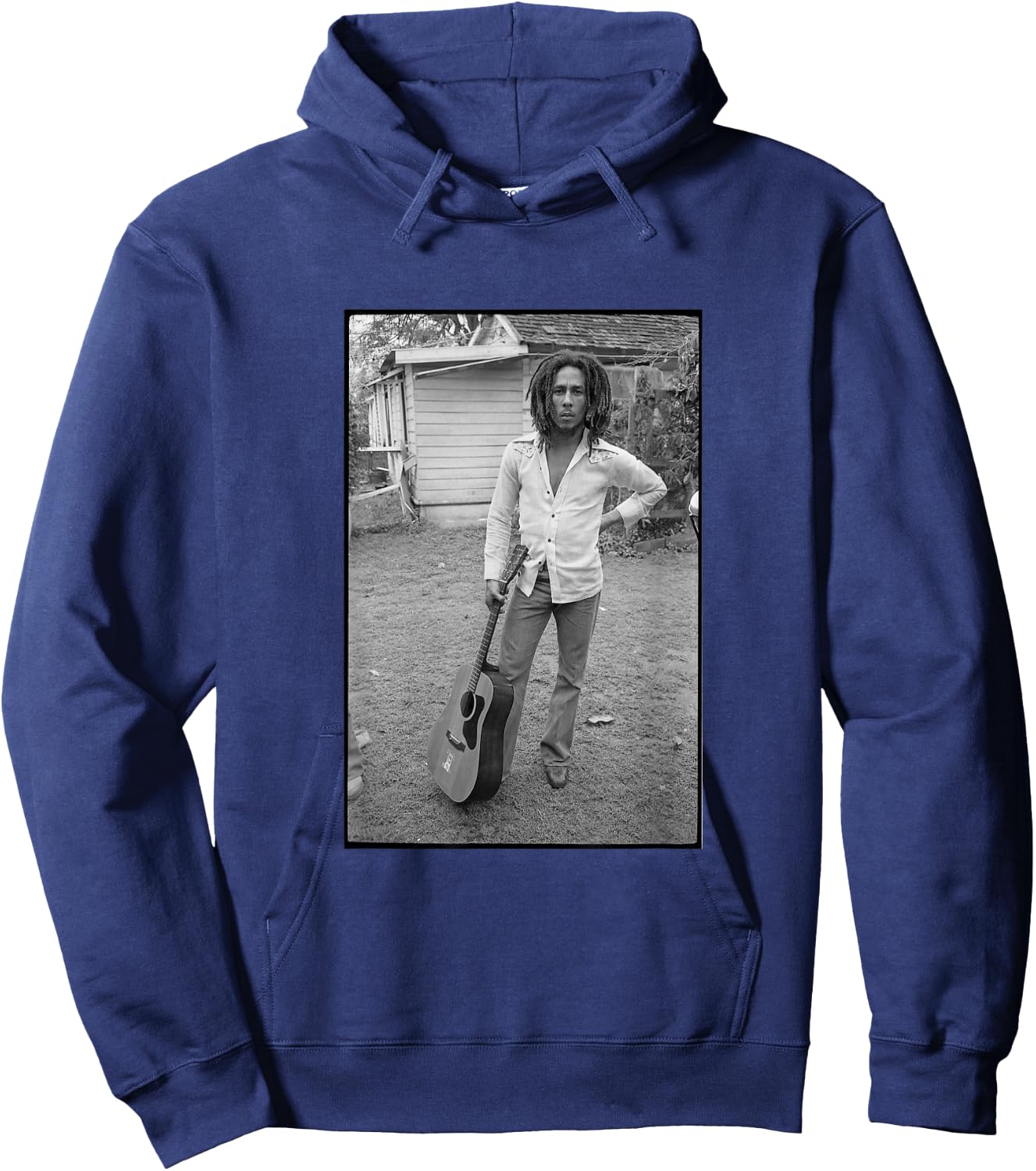 Bob Marley x David Burnett Guitar Photo Hoodie - Hoodie | Navy
