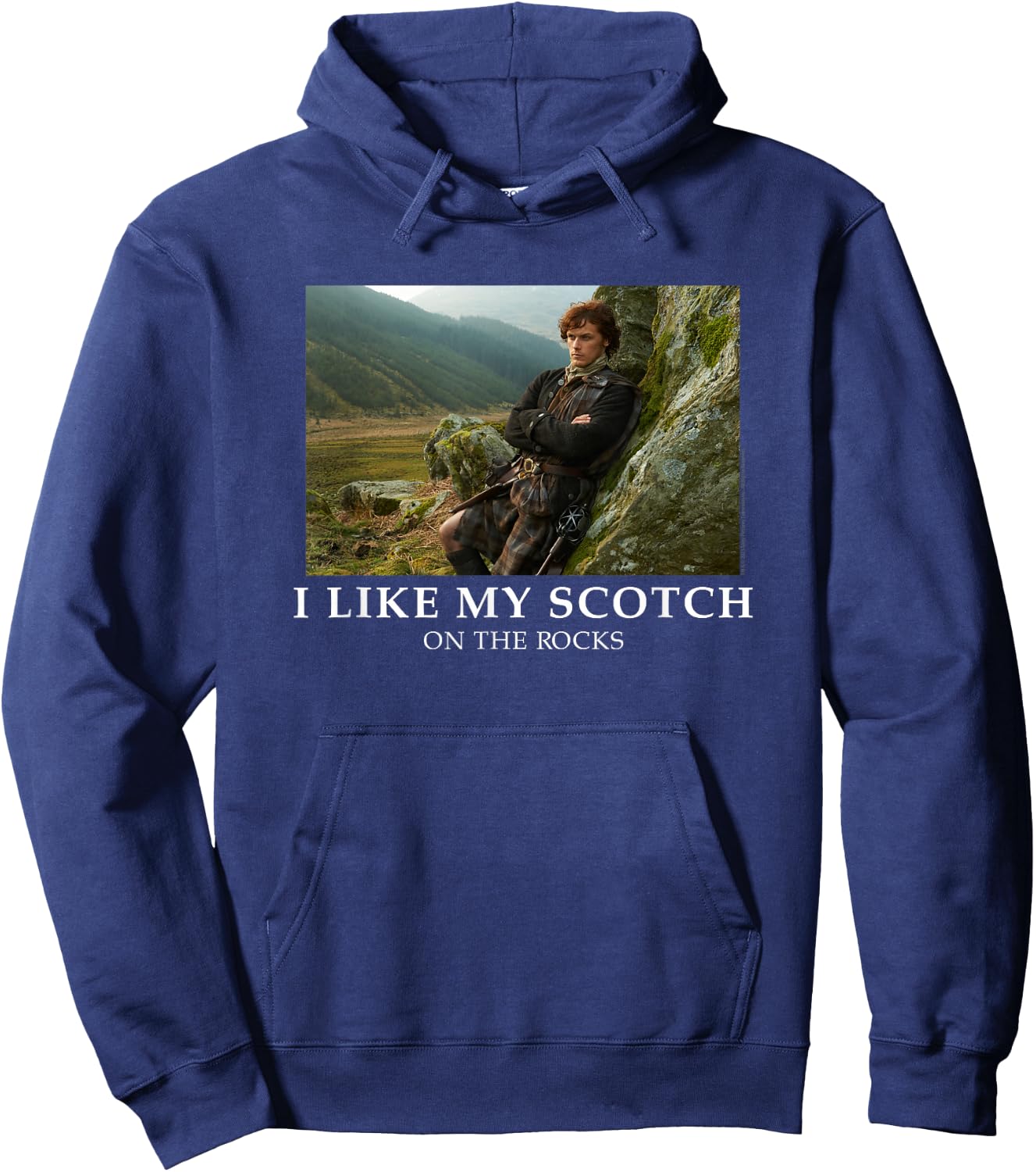 Outlander Scotch on The Rocks Hoodie - Hoodie | Navy