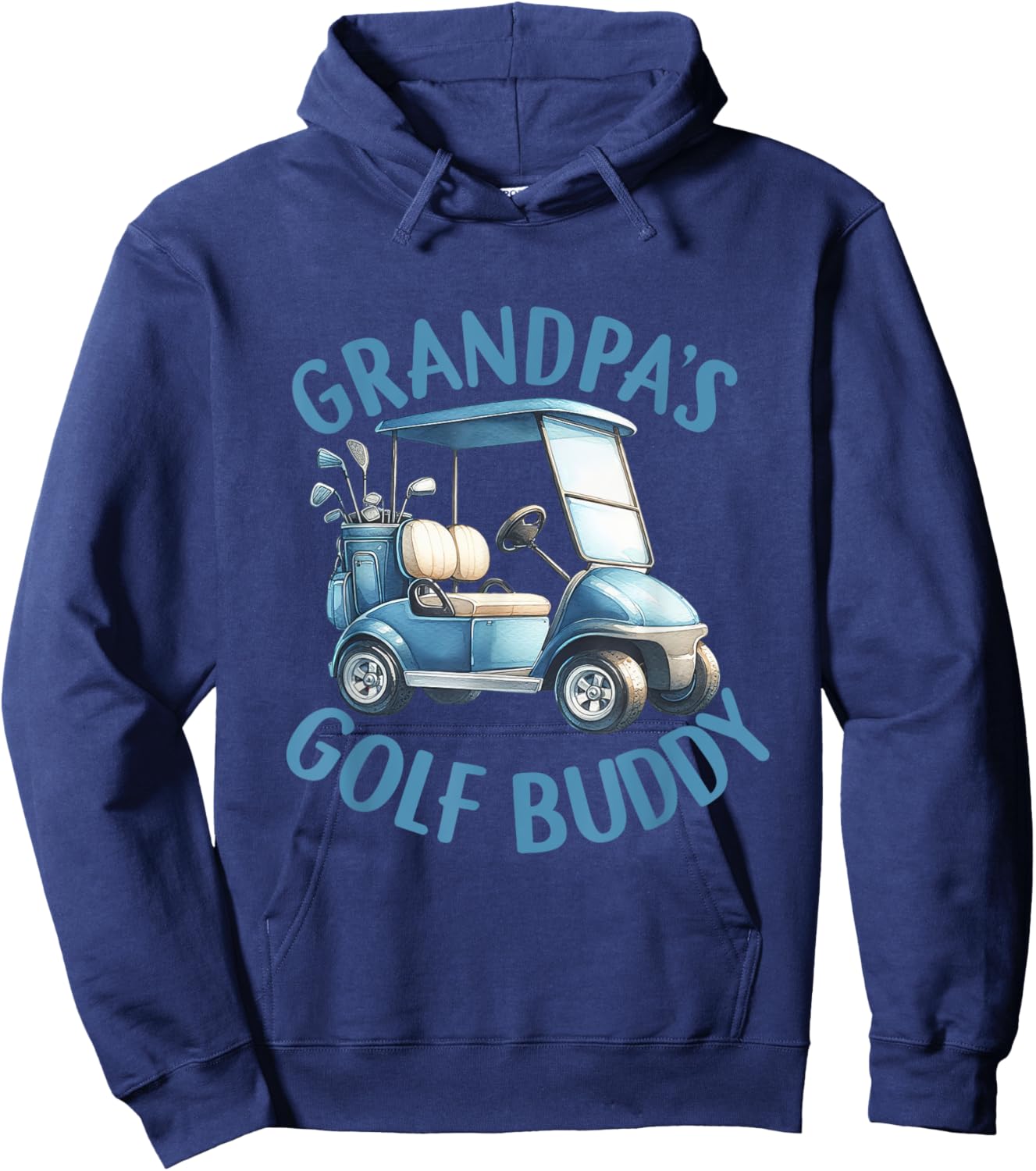 Grandpa's Gold Buddy Birthday Boy Golf Themed Matching Party Hoodie - Hoodie | Navy