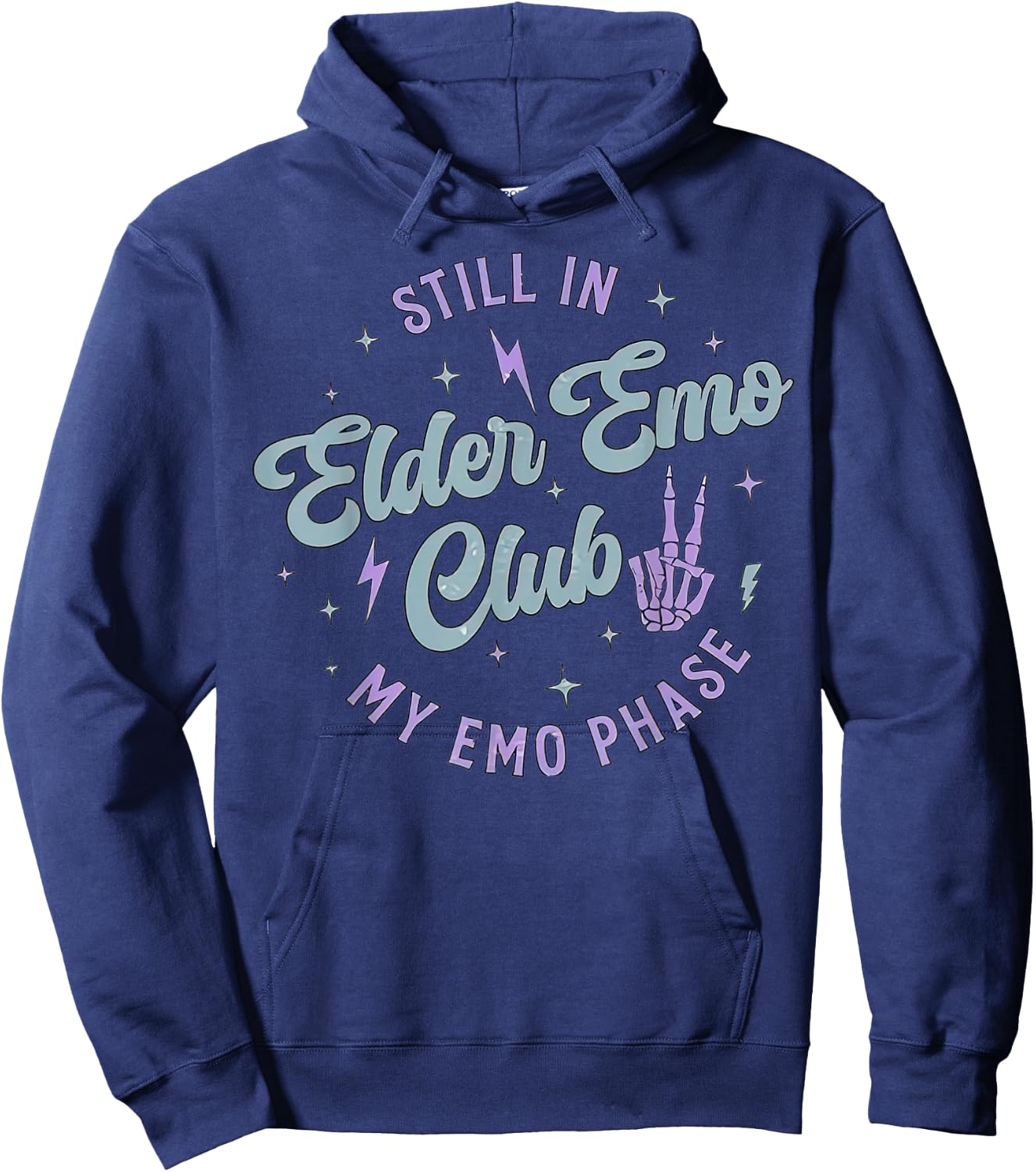 Emo Mom Club It Was Never A Phase Hoodie - Hoodie | Navy