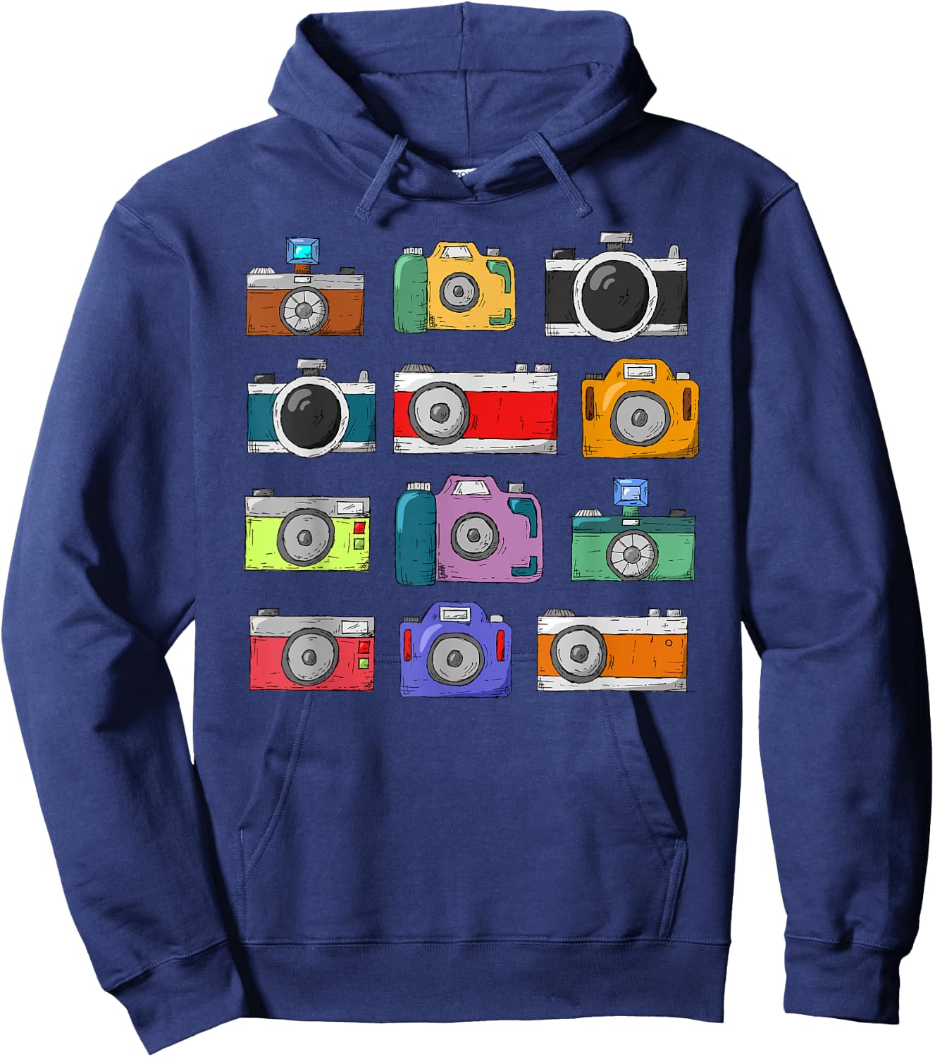 Photographer Camera Photography Retro Journalist Hoodie - Hoodie | Navy