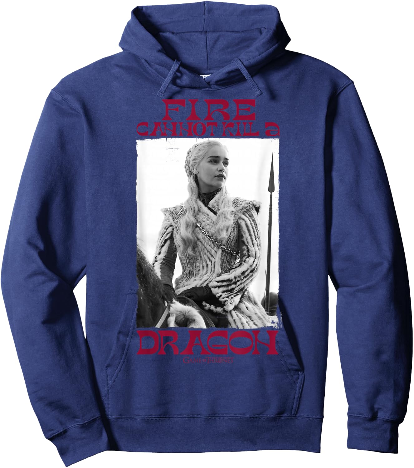 Game Of Thrones Fire Cannot Kill A Dragon Daenerys Targaryen Hoodie - Hoodie | Navy