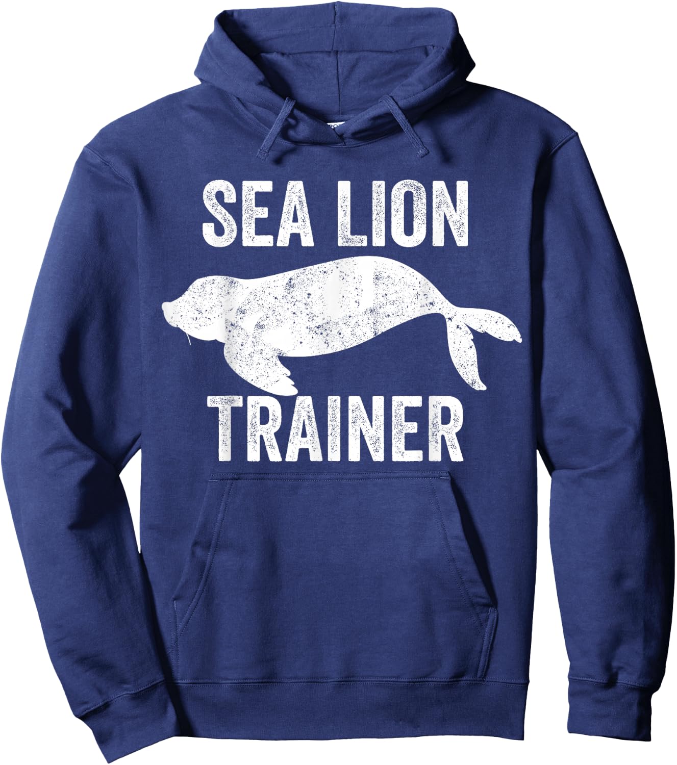 Sea Lion Trainer Animal Tamer Vintage Marine Mammal Trainer Hoodie - Hoodie | Navy