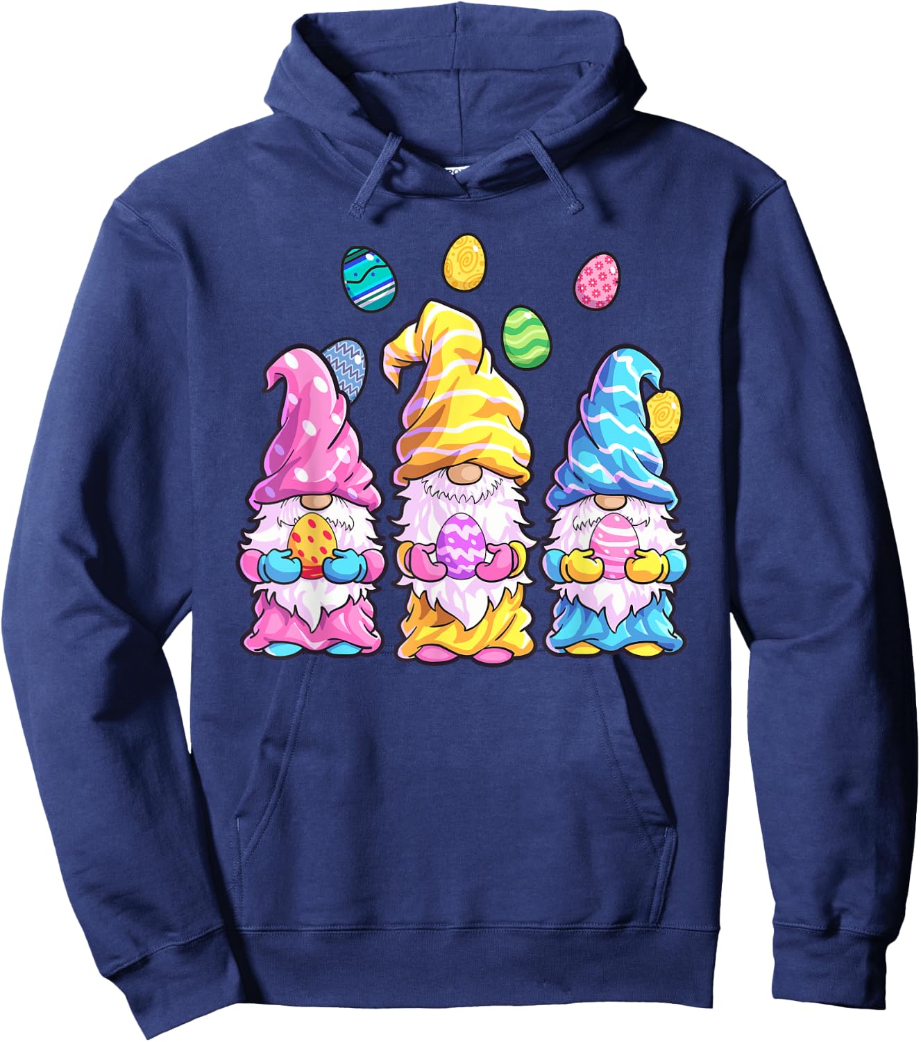 Gnome Easter Shirt Women Easter Outfit Easter Girls Hoodie - Hoodie | Navy