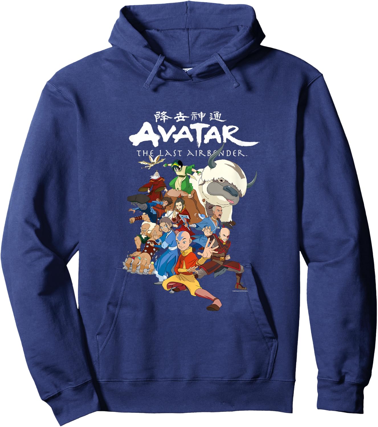 Avatar Collective Group Heroes Villains Characters Poses Hoodie - Hoodie | Navy