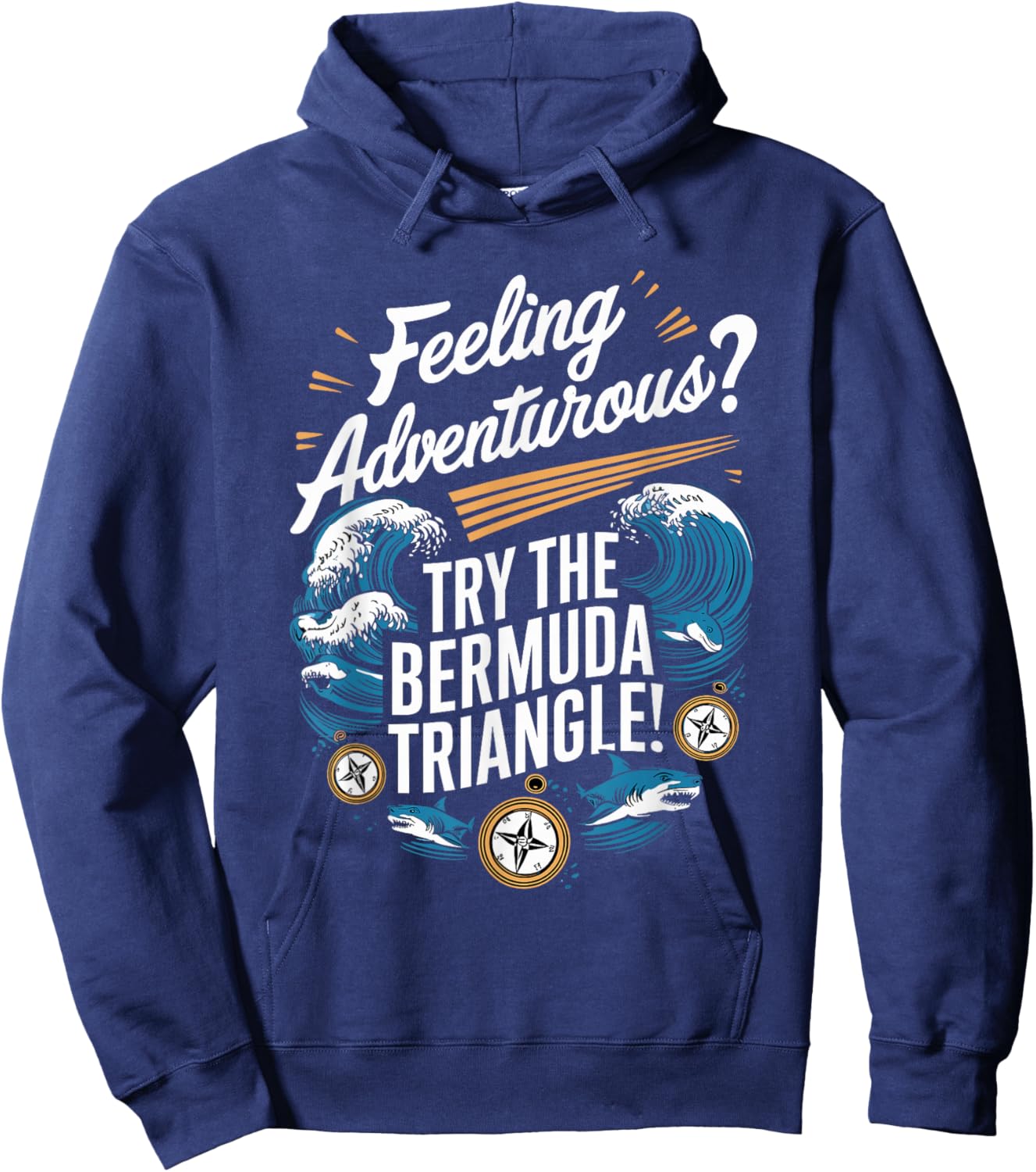 Bermuda Triangle Mysterious Disappearances Unexplained Hoodie - Hoodie | Navy