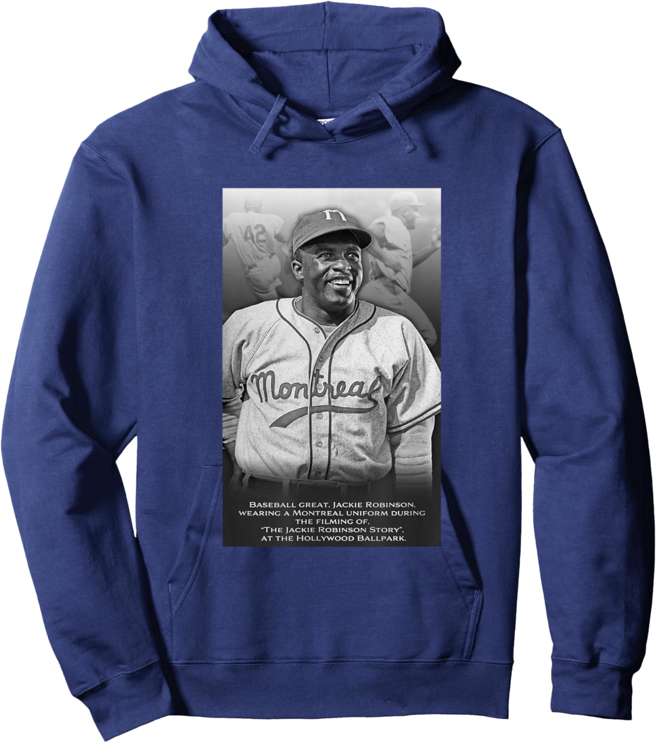 Jackie Robinson_Baseball_030 Hoodie - Hoodie | Navy