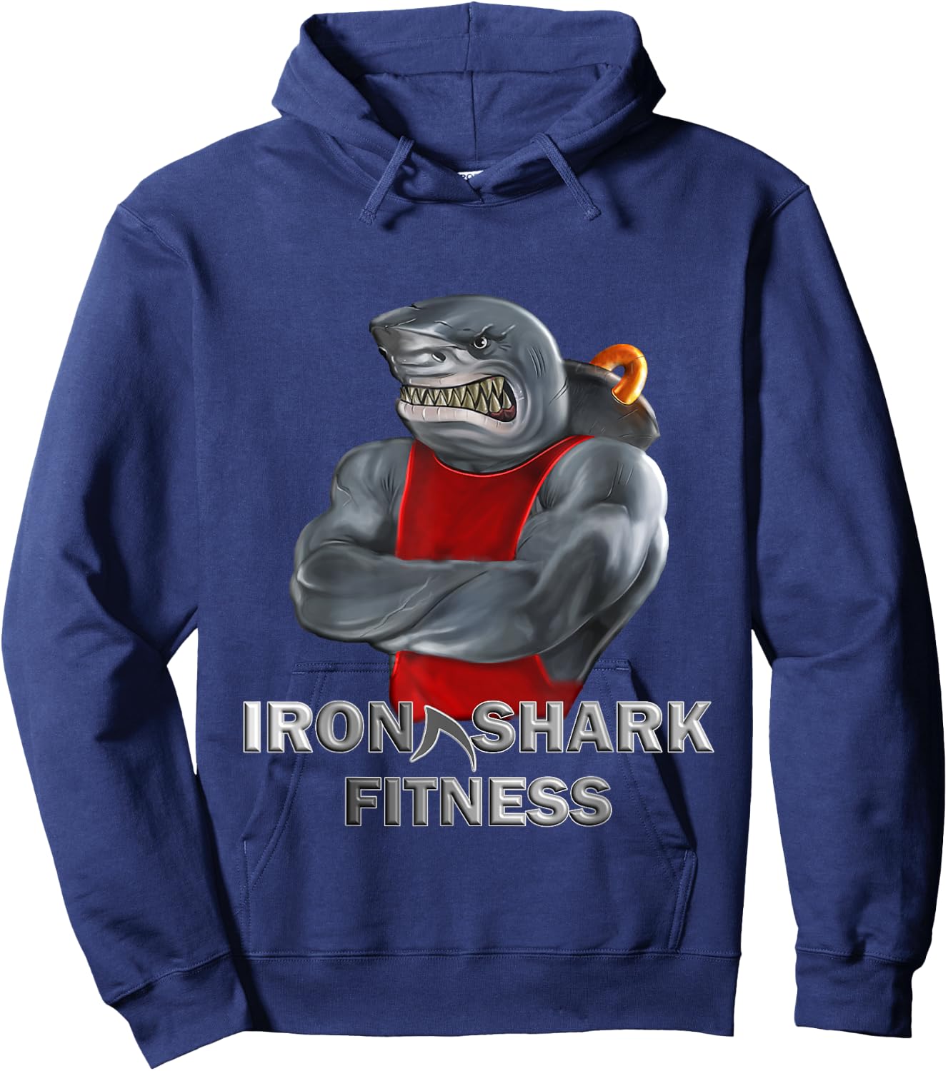 Iron Shark Fitness GYM Bodybuilding Kraft Training Hoodie - Hoodie | Navy