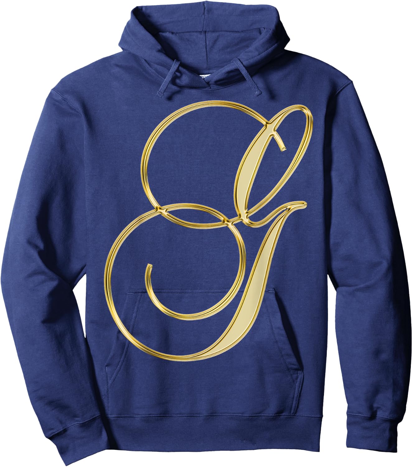 Monogram Initial Letter G Hoodie - Hoodie | Navy