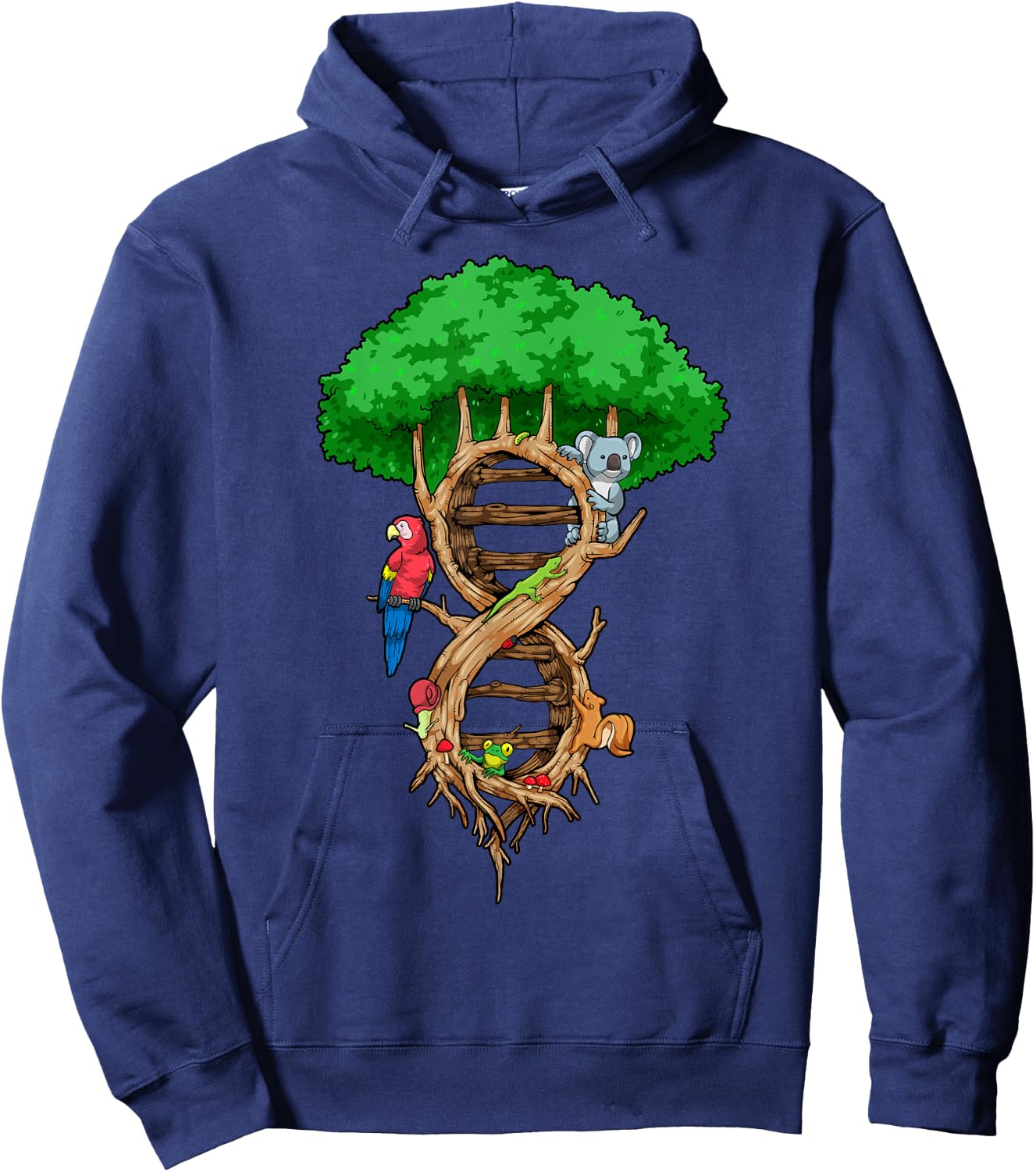 Infinite Tree of Life DNA Biology Environment Lover Genetics Hoodie - Hoodie | Navy
