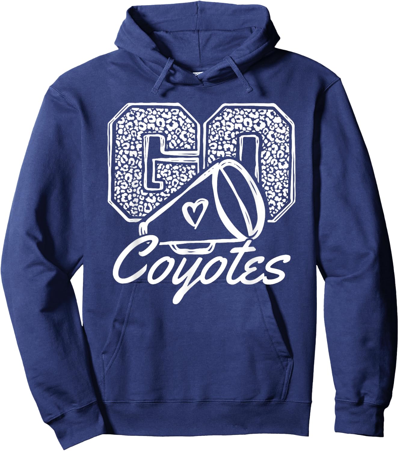 Go Cheer Coyotes Sports Name Gifts Men Women Boy Girl Hoodie - Hoodie | Navy