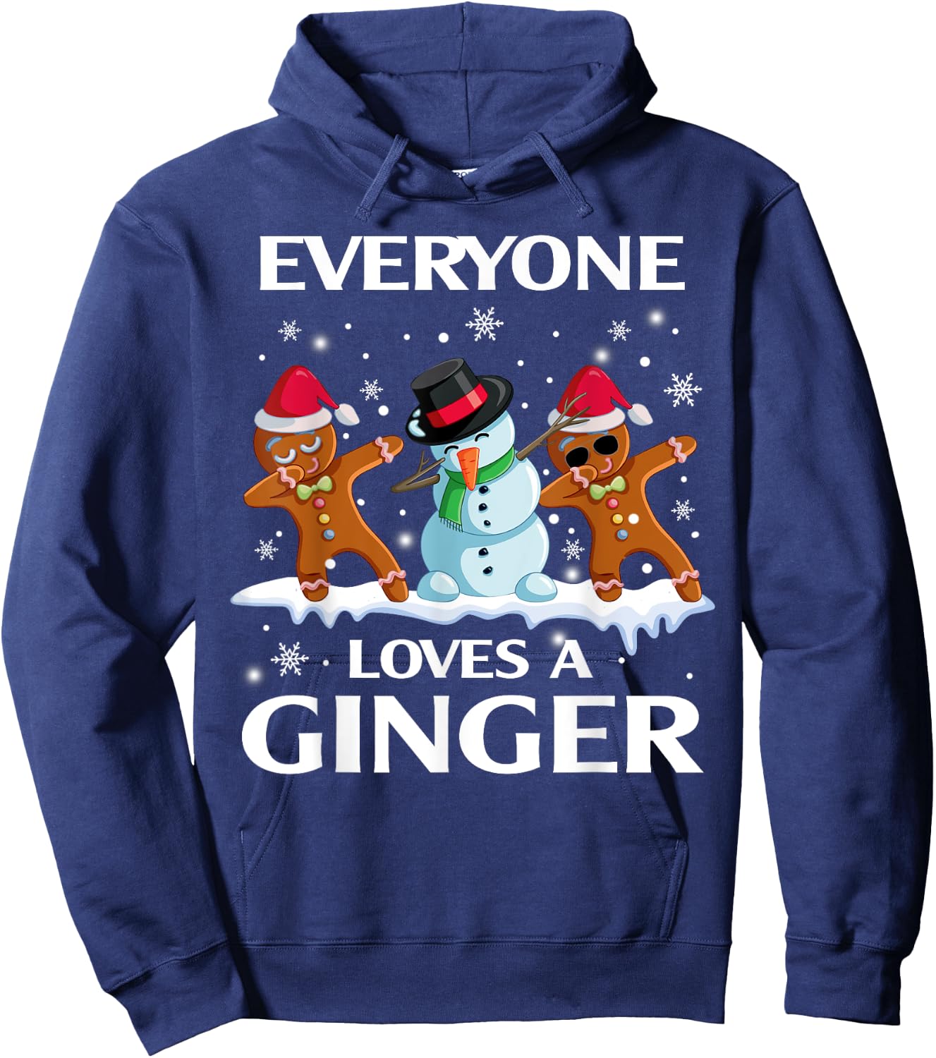 Everyone Loves A Ginger Funny Christmas Costume for Bakers Hoodie - Hoodie | Navy