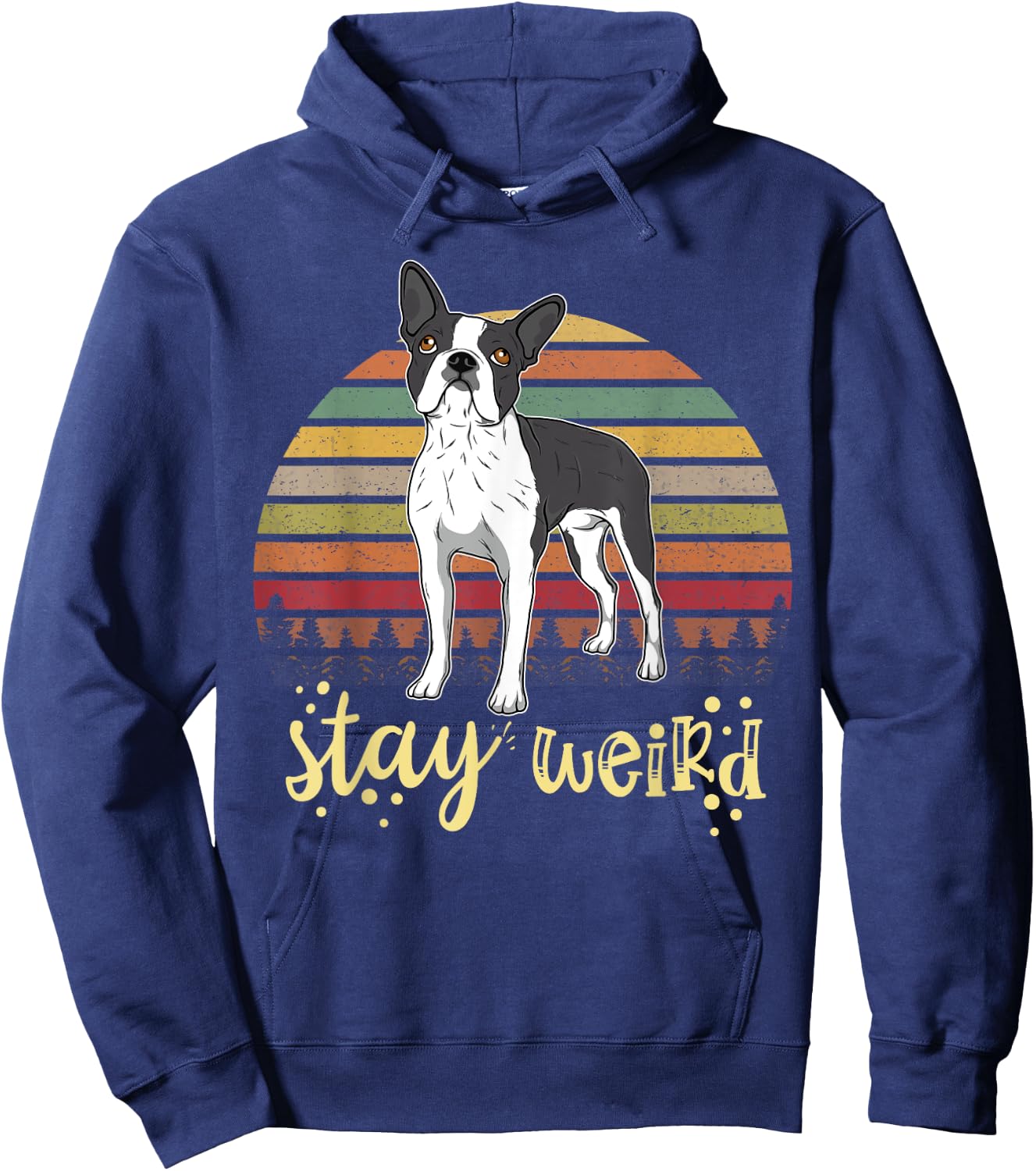 Boston Terrier Boston-Bulldog Hoodie - Hoodie | Navy