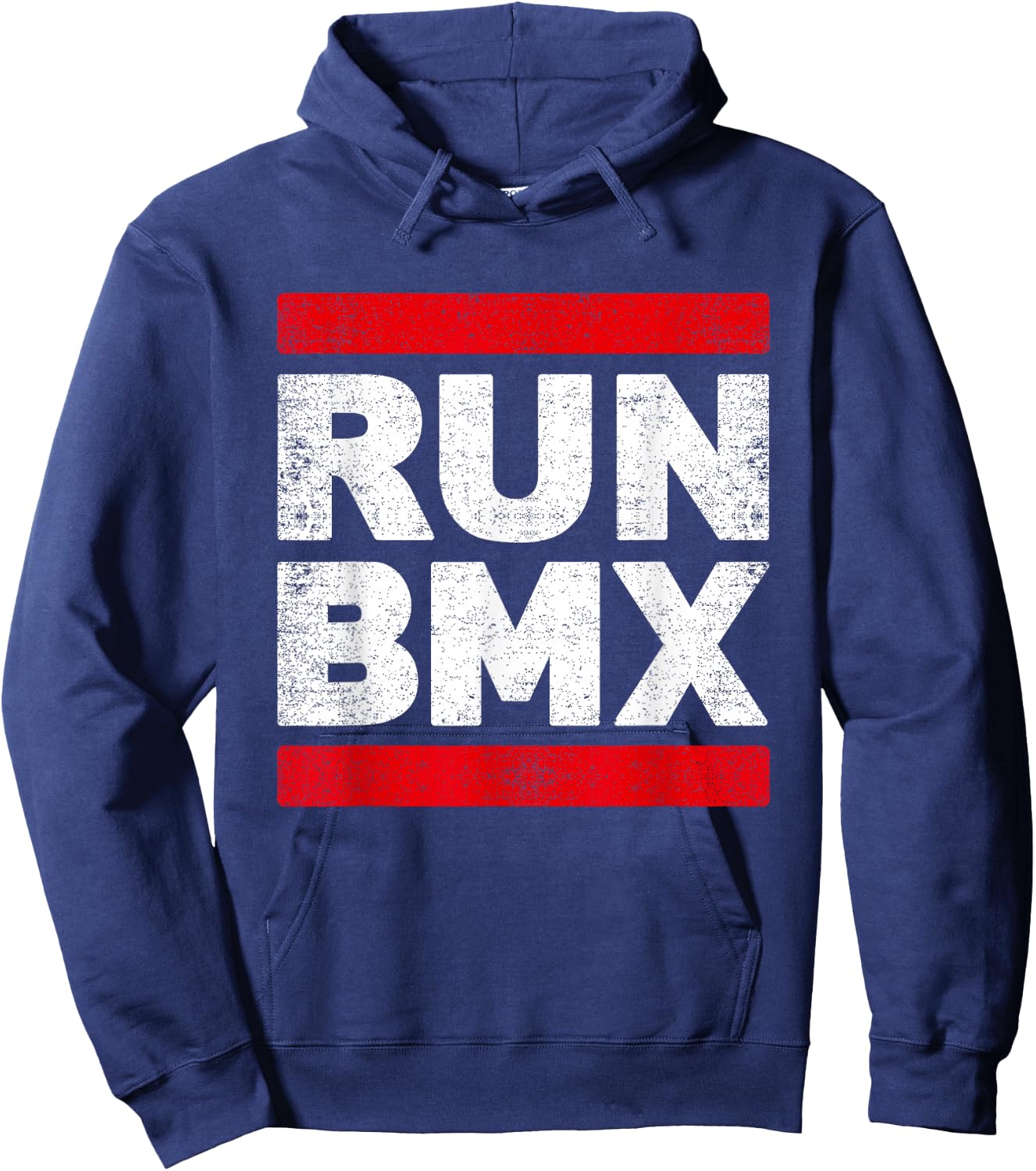 BMX Vintage Shirt Bicycle Gift Run BMX Hoodie - Hoodie | Navy