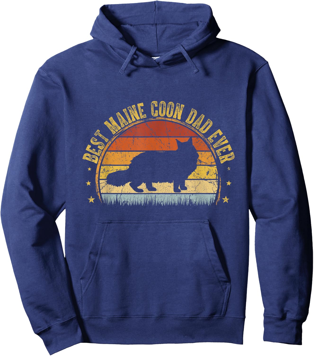 Best Maine Coon Dad Ever Outfit Father's Day Gifts Hoodie - Hoodie | Navy