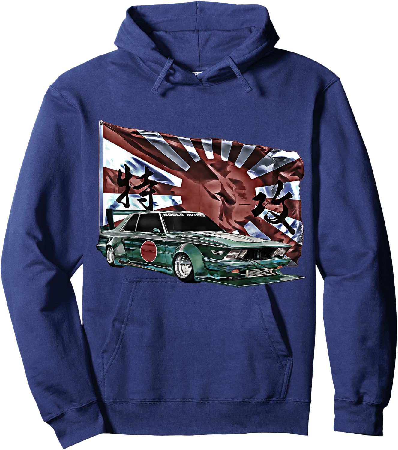 Kamikaze,Bosozoku,Shakotan,Garuchan,Kyusha,Yankii,Bippu,Race Hoodie - Hoodie | Navy