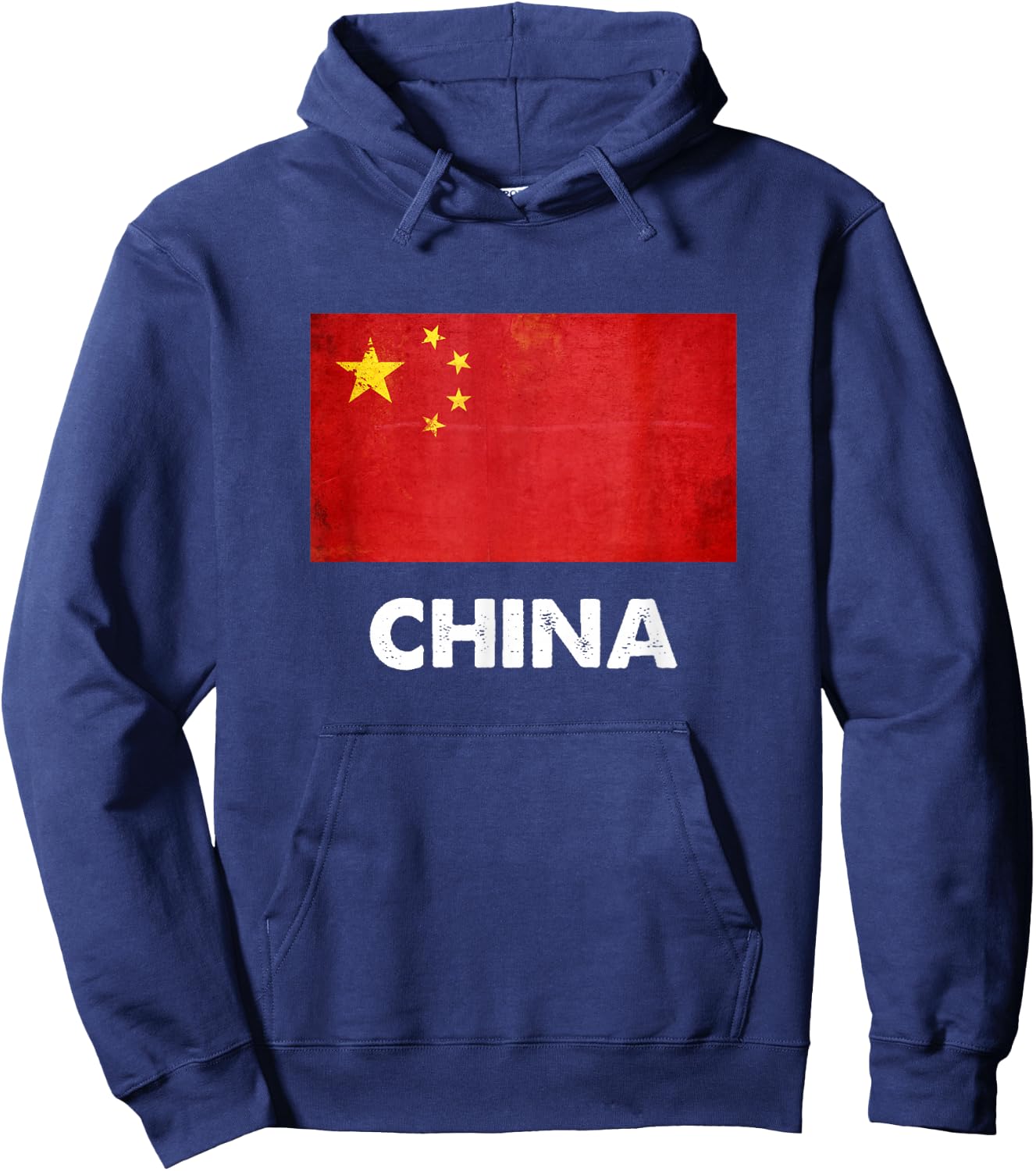 China Flag Shirt | Chinese Hoodie - Hoodie | Navy