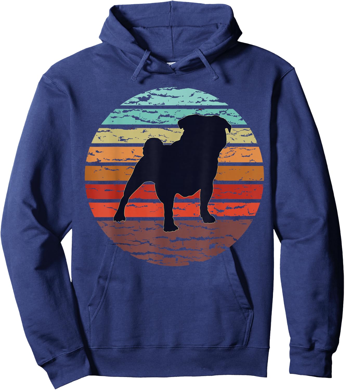 Pug Pug Hoodie - Hoodie | Navy