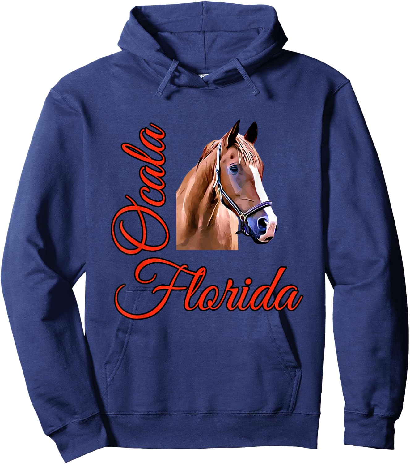 Ocala Florida Horse Hoodie - Hoodie | Navy