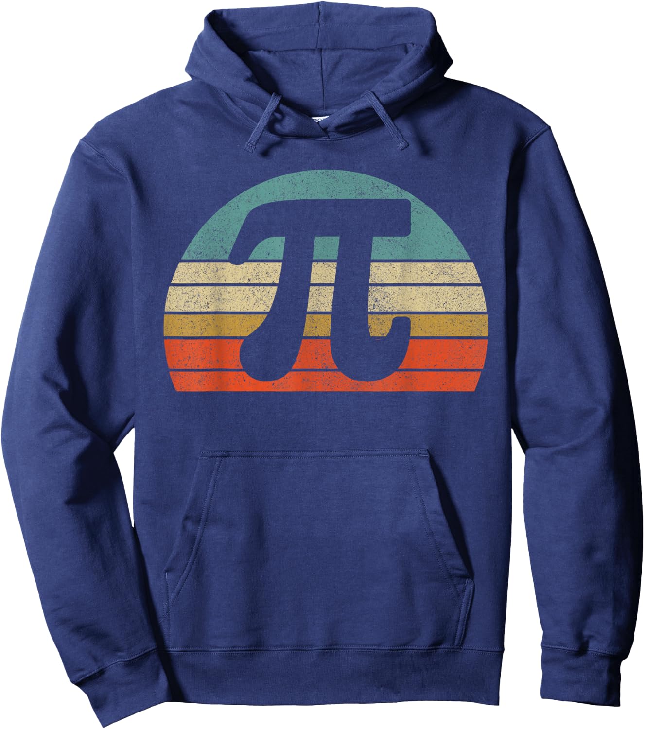 Funny Pi Day Vintage Nerd Geek Pie 3.14 Cute Sunset Diy Hoodie - Hoodie | Navy