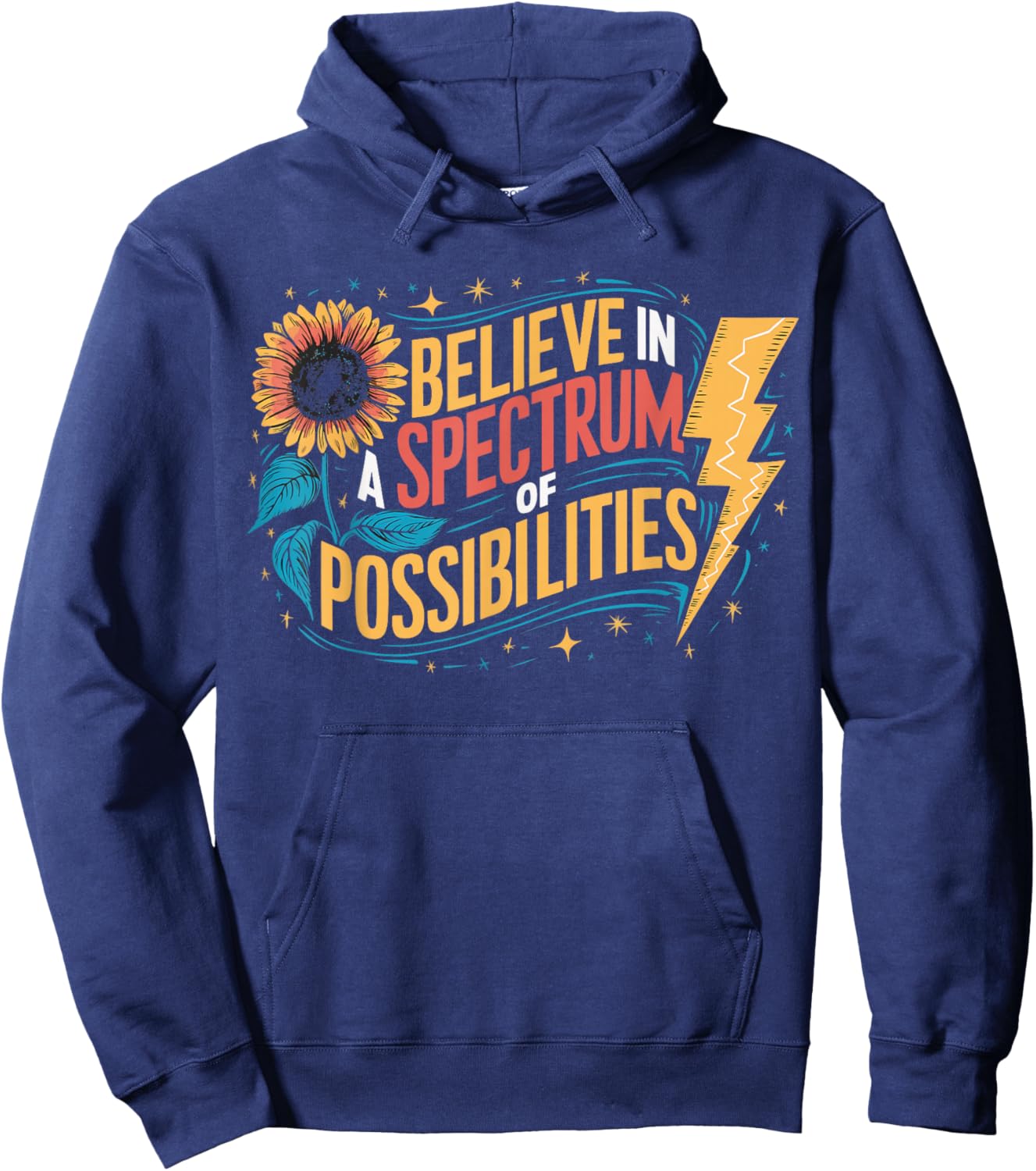 I Believe In A Spectrum Of Possibilities Hoodie - Hoodie | Navy