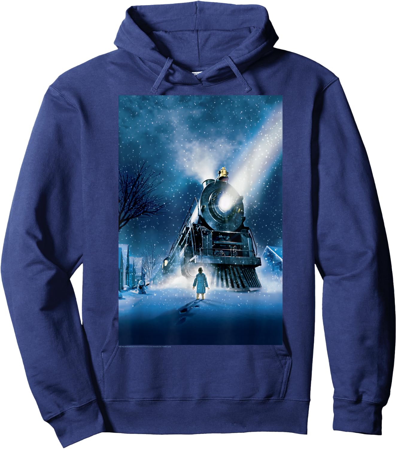 The Polar Express Poster Hoodie - Hoodie | Navy