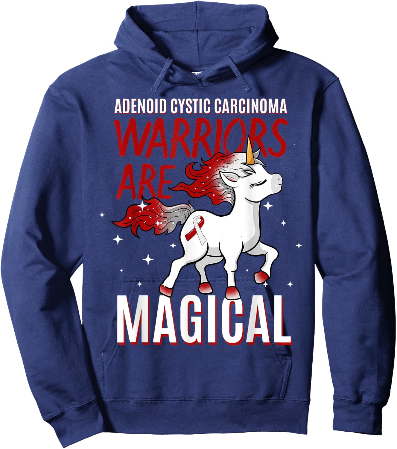 Warriors Are Magical Adenoid Cystic Carcinoma Adenoidcystic Hoodie - Hoodie | Navy
