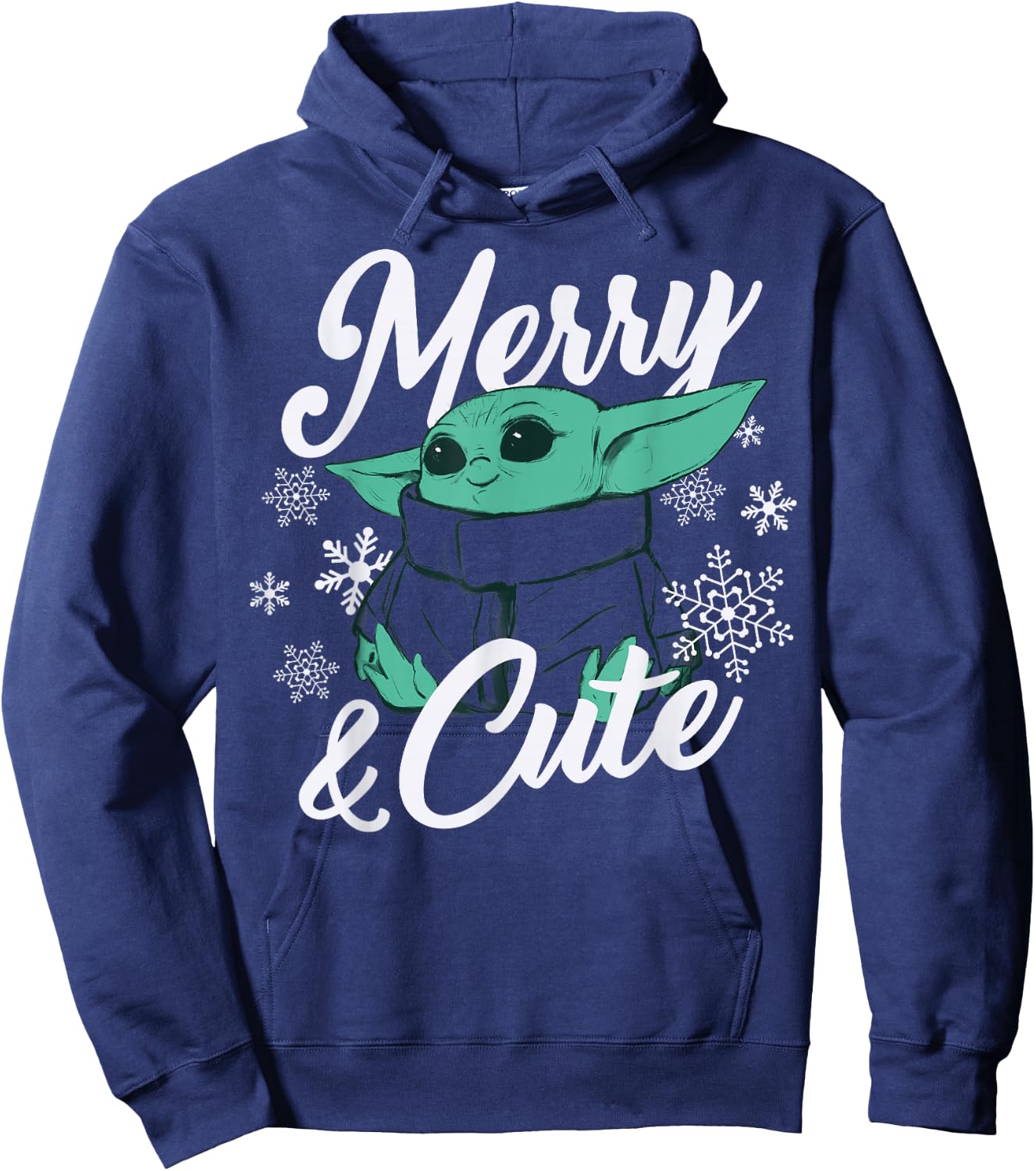 Star Wars The Mandalorian Christmas The Child Merry & Cute Hoodie - Hoodie | Navy
