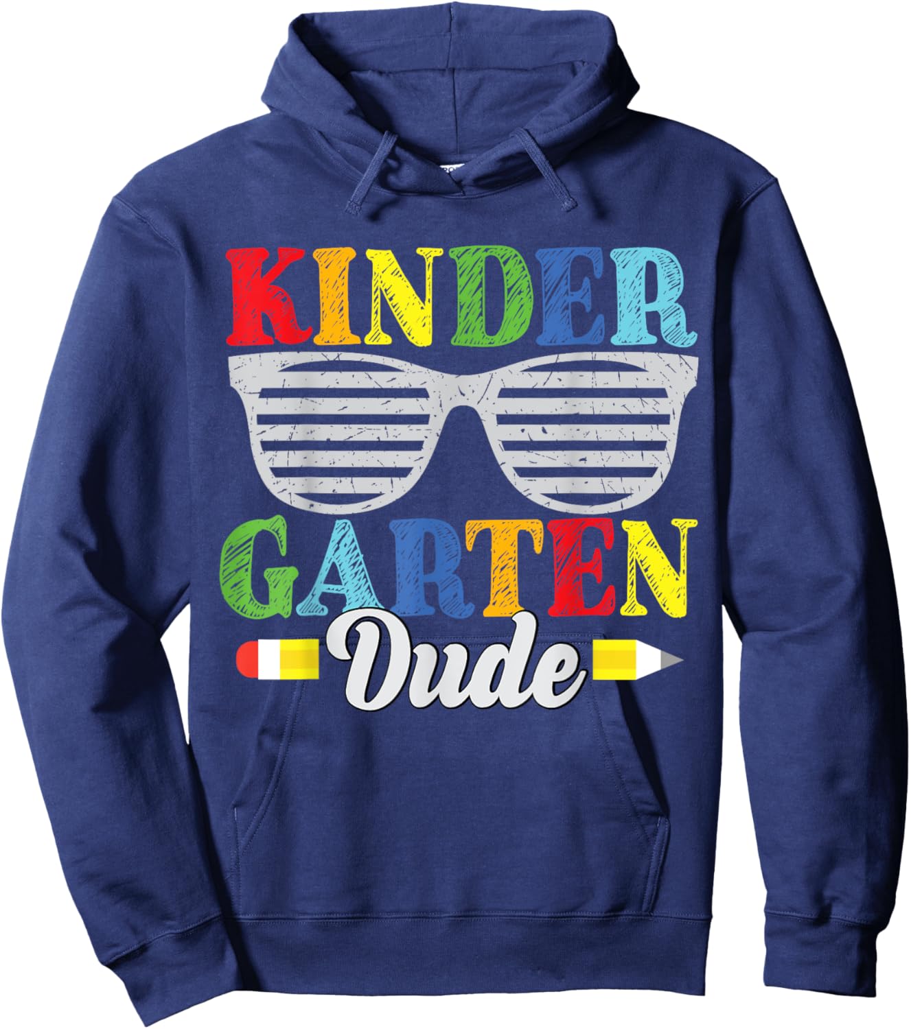 Kindergarten Dude Funny Back To School Kids Toddlers Hoodie - Hoodie | Navy