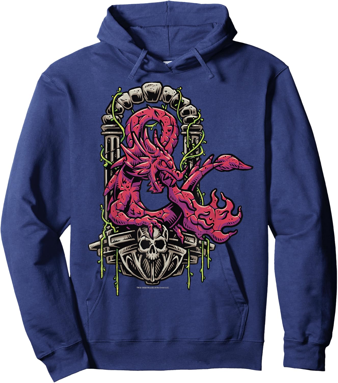 Dungeons & Dragons Altar Dragon Logo Hoodie - Hoodie | Navy