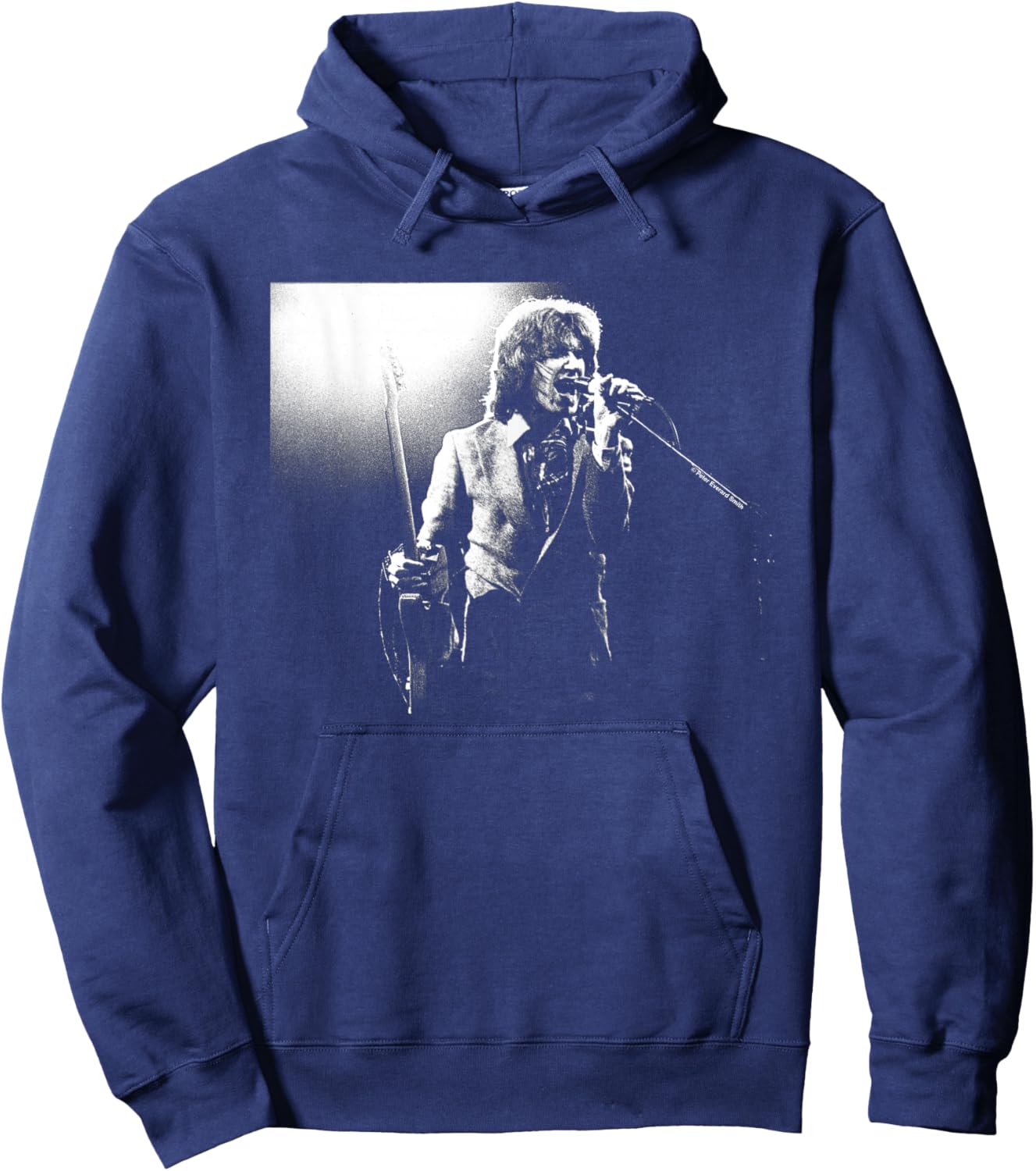 Ray Davies The Kinks Live Black and White by Everard Smith Hoodie - Hoodie | Navy