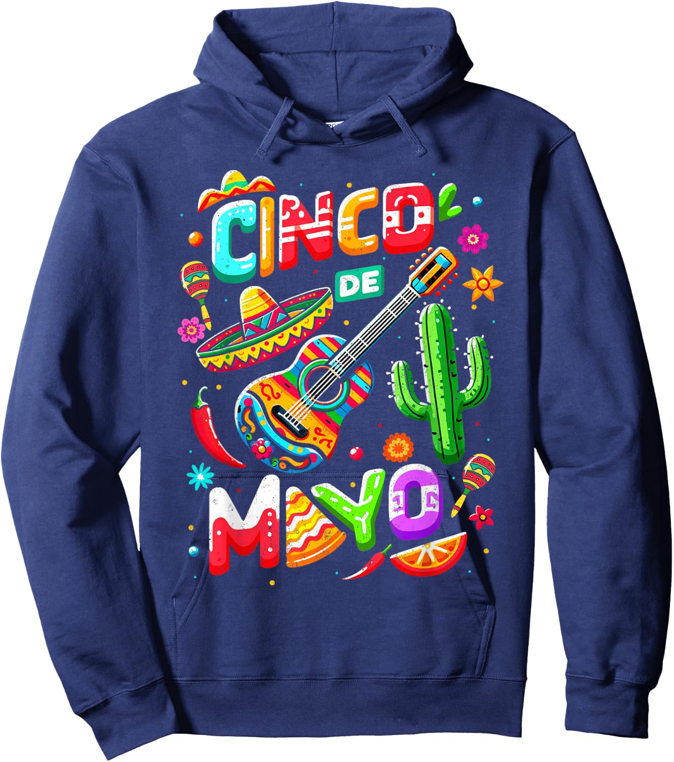 Cinco De Mayo Mexican Fiesta 5 De Mayo Party Family Fiesta Hoodie - Hoodie | Navy