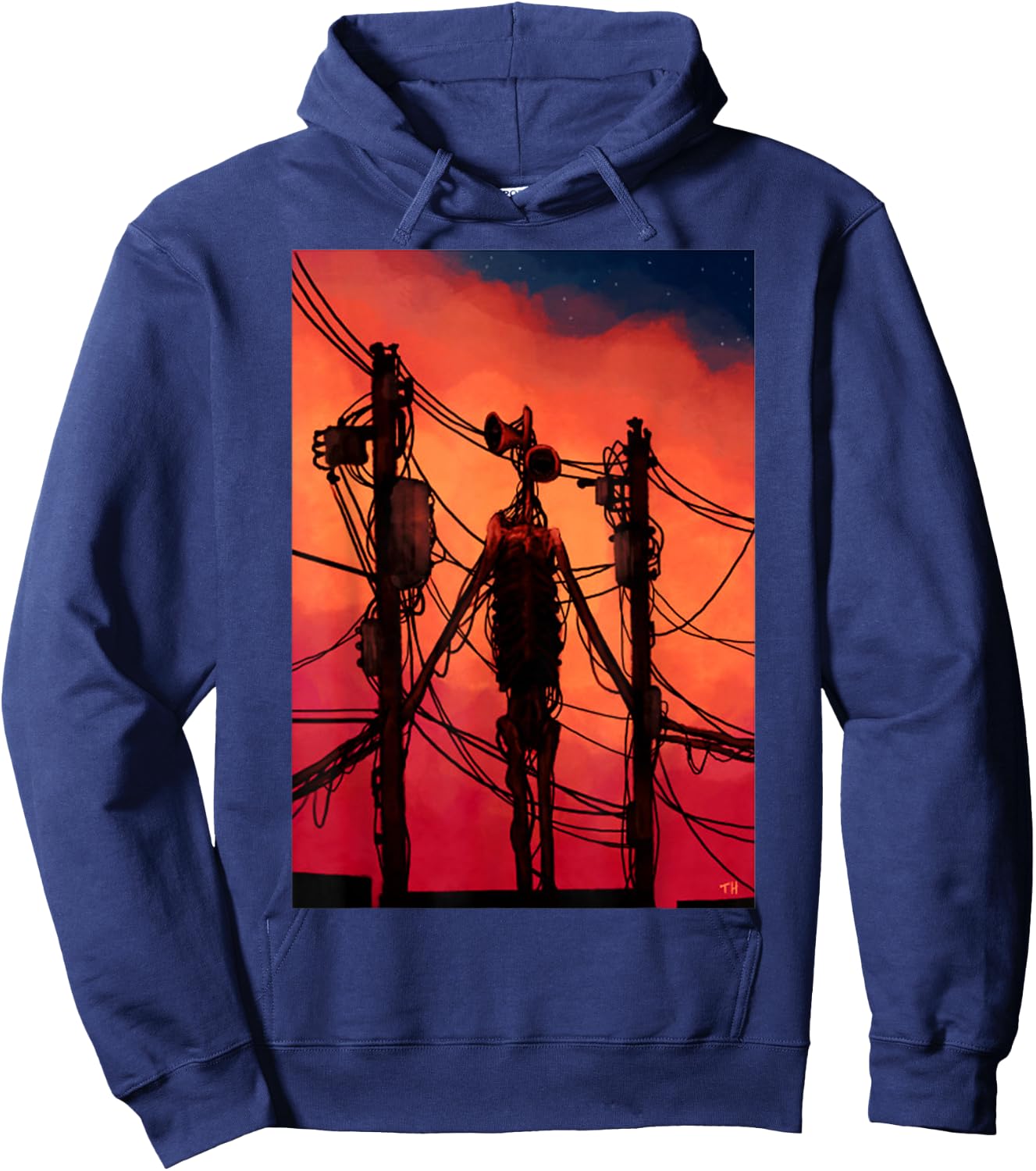 Funny Dabbing Siren Head Vintage Meme Character Kids Gifts Hoodie - Hoodie | Navy