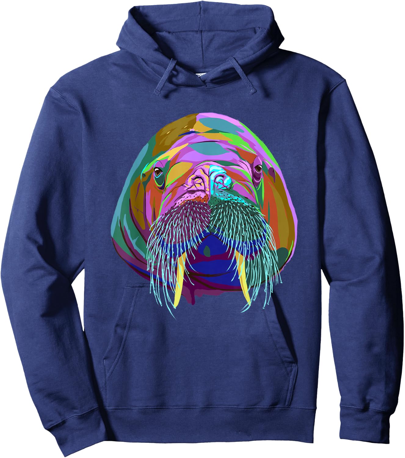 Splash Walrus Hoodie - Hoodie | Navy