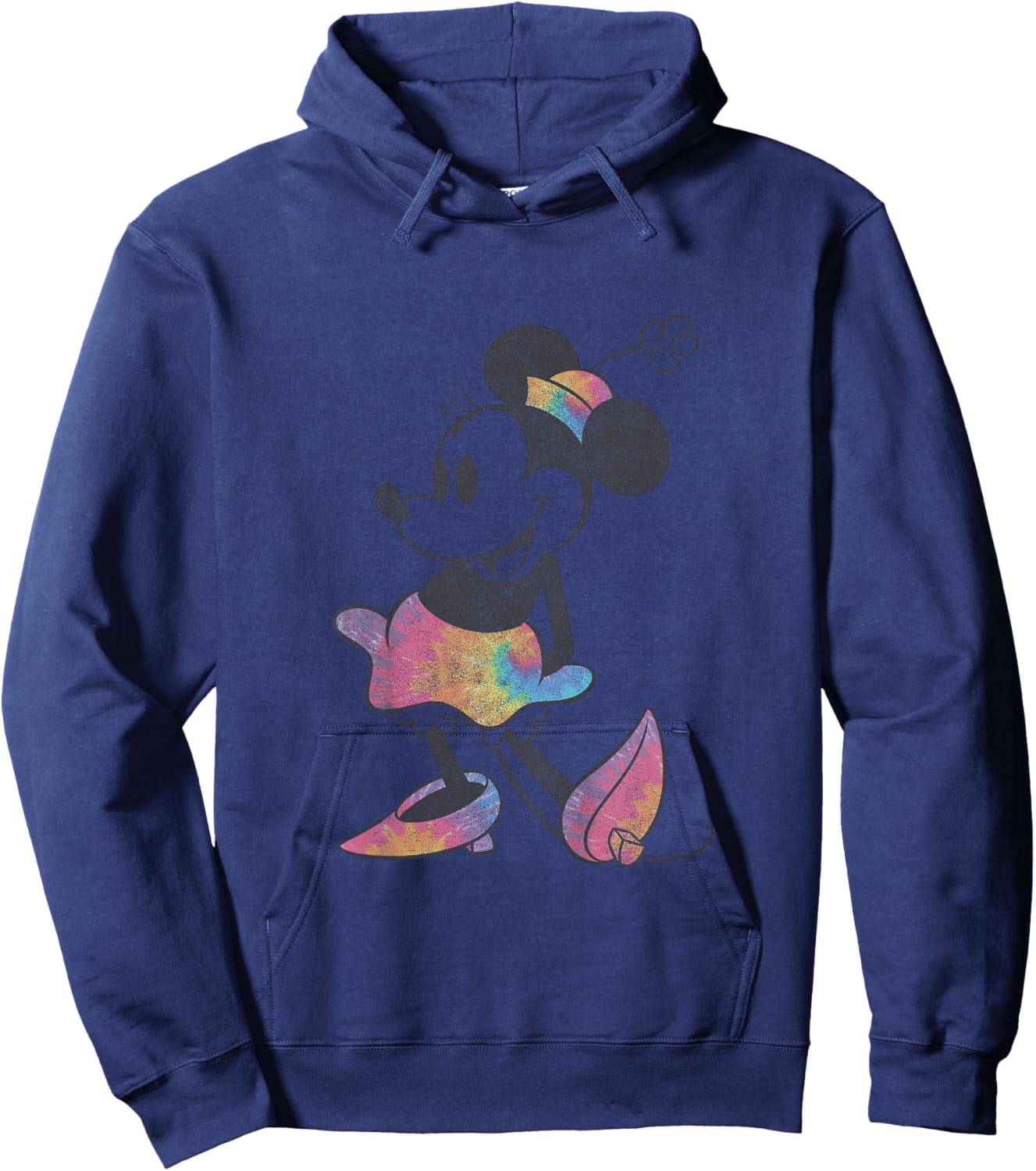 Kids Disney Mickey And Friends Classic Minnie Mouse Color Tie Dye Hoodie - Hoodie | Navy