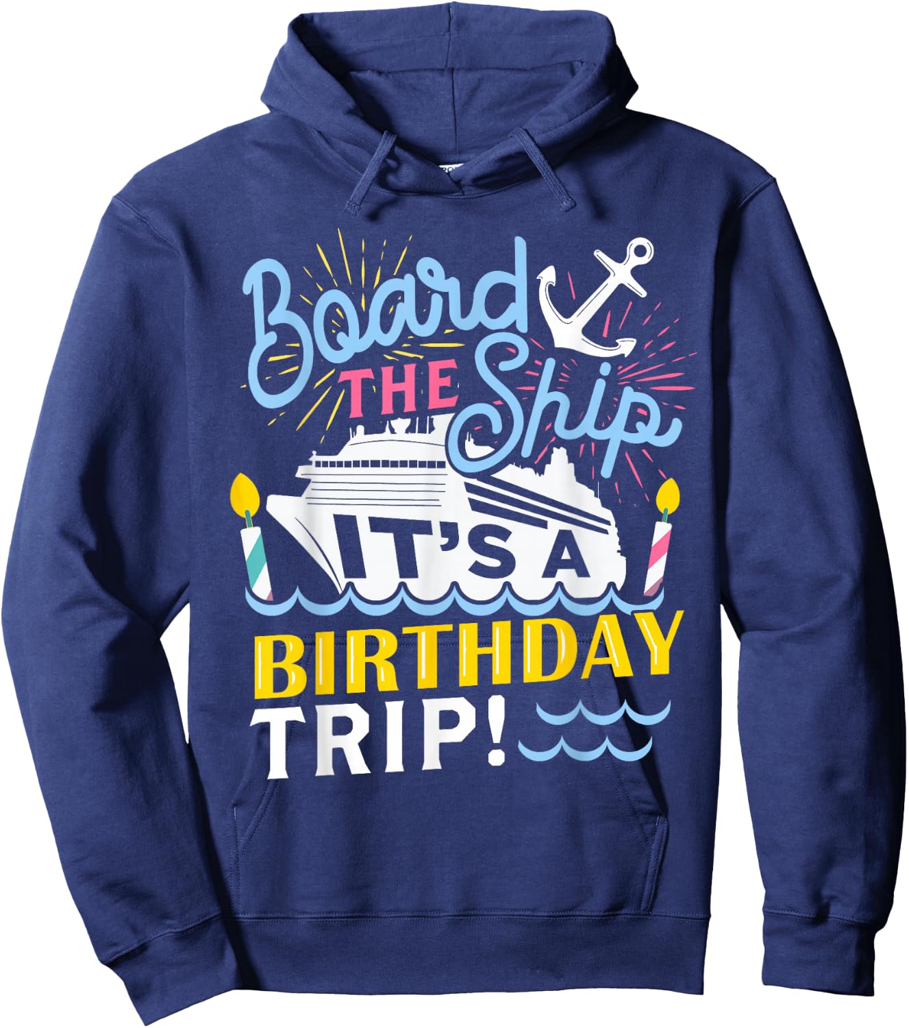 Cruise Trip Vacation Gift - Men Women Birthday Cruise Small Hoodie - Hoodie | Navy
