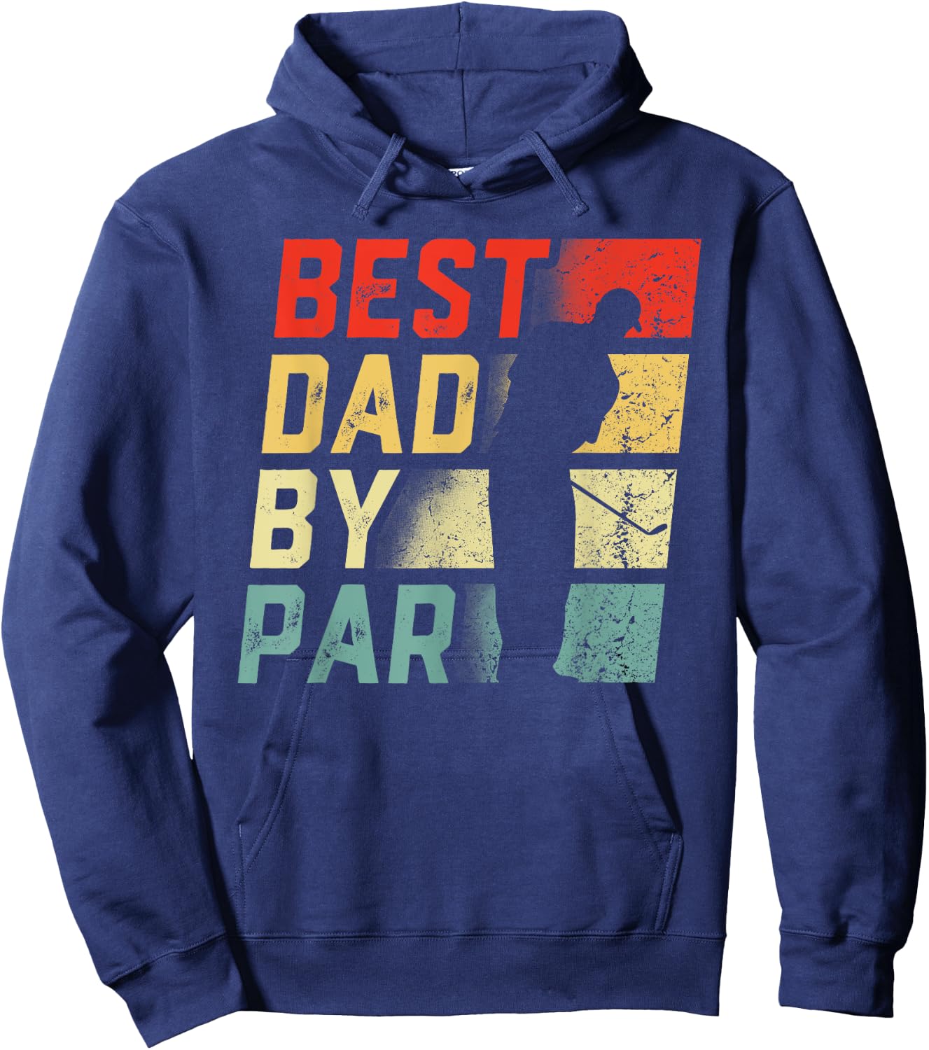 Best Dad By Par Shirt Golf Lover Gift Funny Father's Day Hoodie - Hoodie | Navy