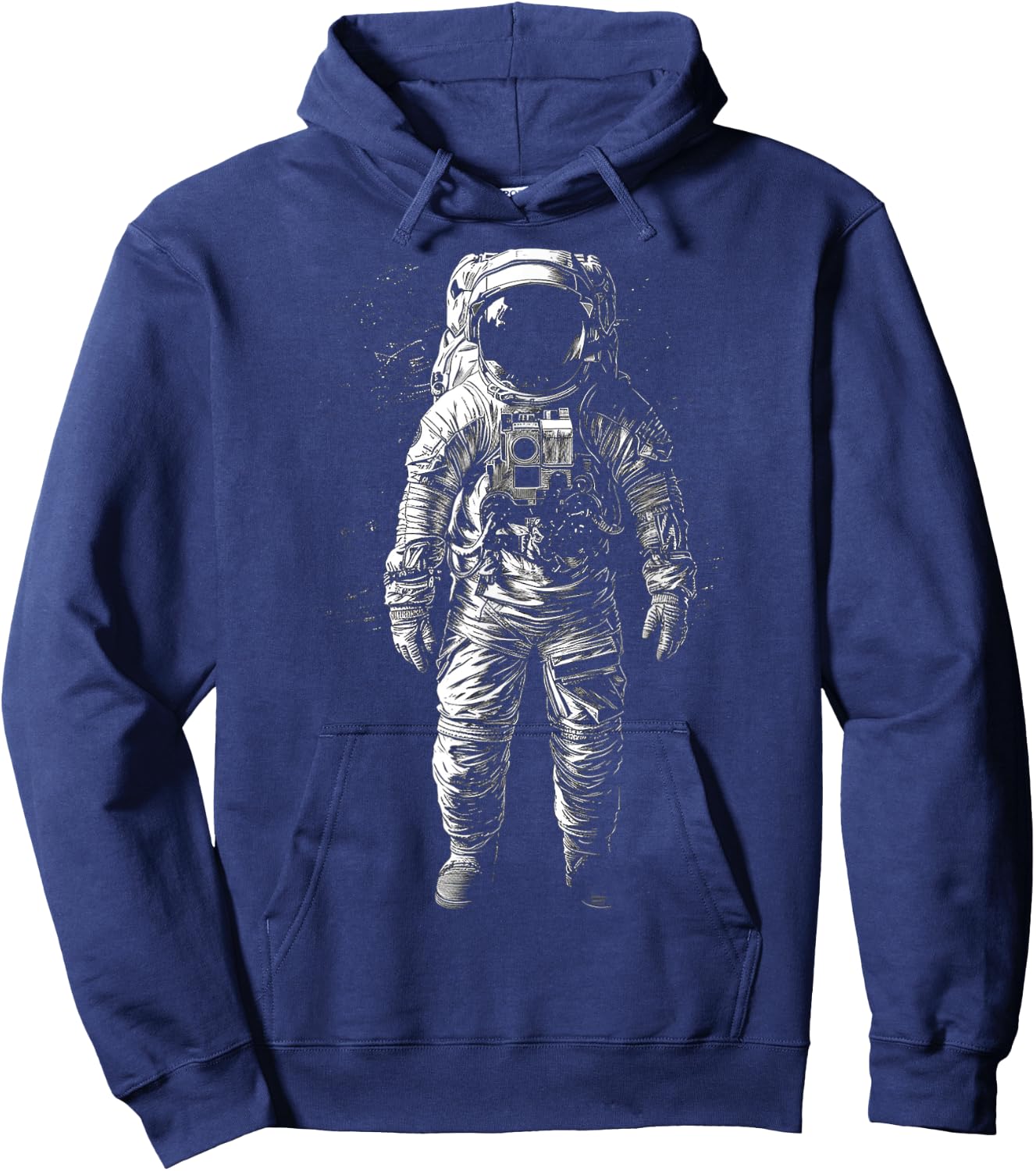 Astronaut Drawing Art Illustration Motif Astronaut Hoodie - Hoodie | Navy