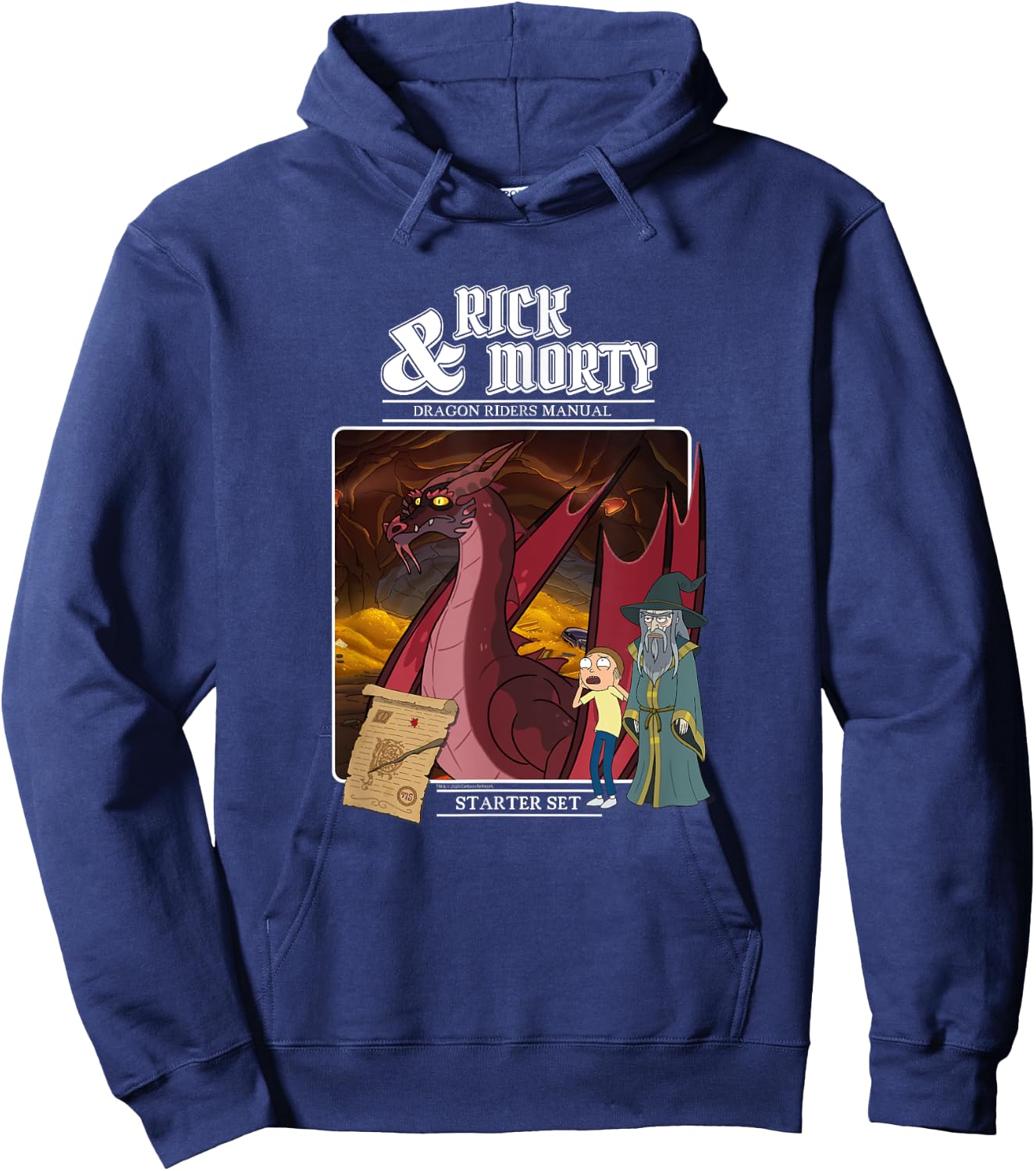 Rick and Morty Role Playing Game Hoodie - Hoodie | Navy