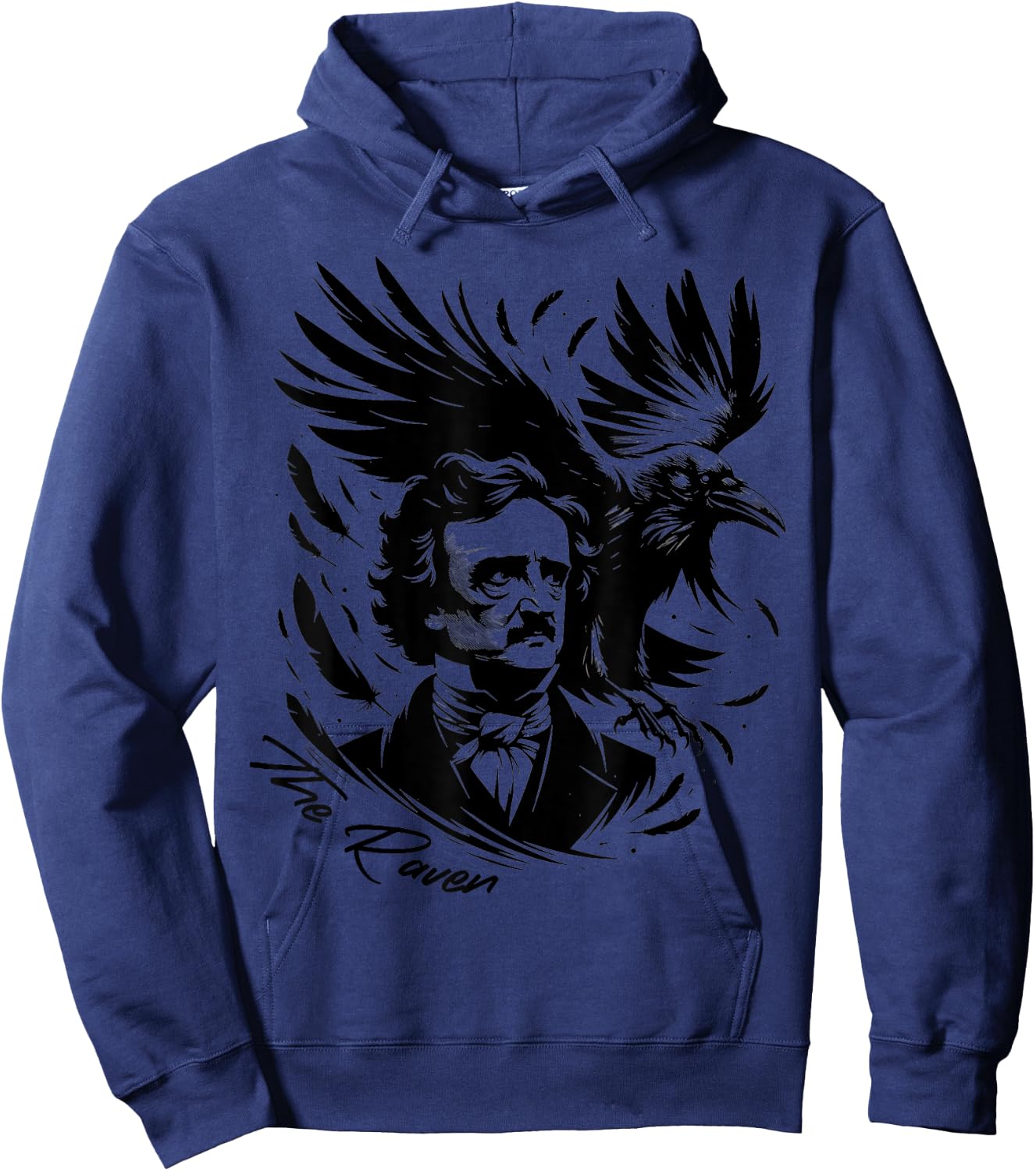 Gothic Edgar Allan Poe Dark Academia Literature Poet Hoodie - Hoodie | Navy