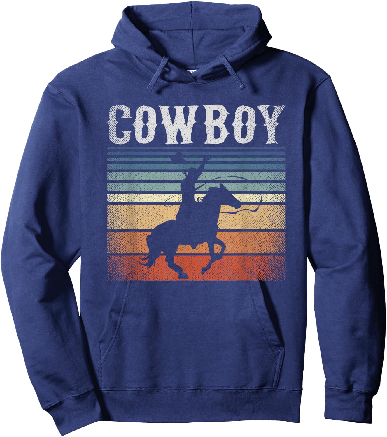 Retro Cowboy Hoodie - Hoodie | Navy