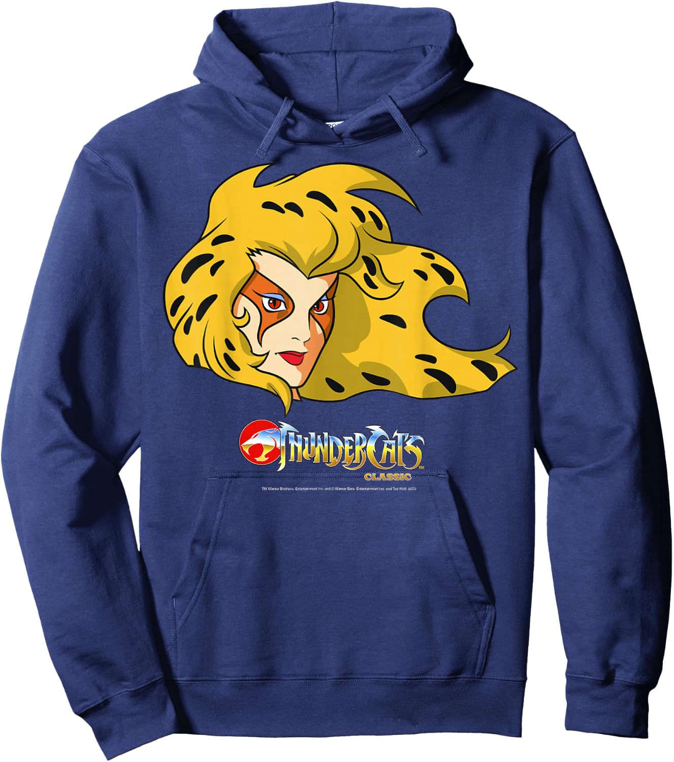Thundercats Cheetara Big Face Hoodie - Hoodie | Navy