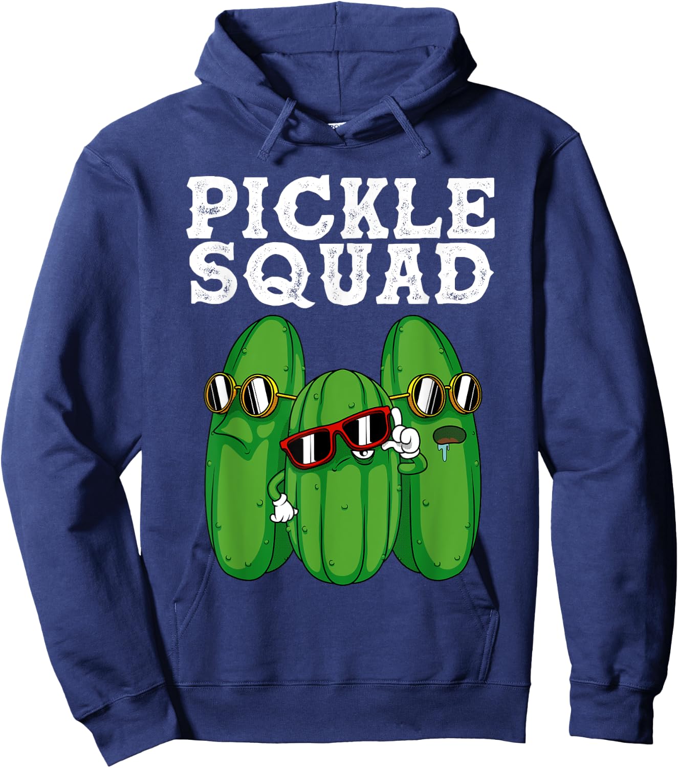Funny Pickle Squad Novelty Gift Men Kids Big Dill Gang Lover Hoodie - Hoodie | Navy