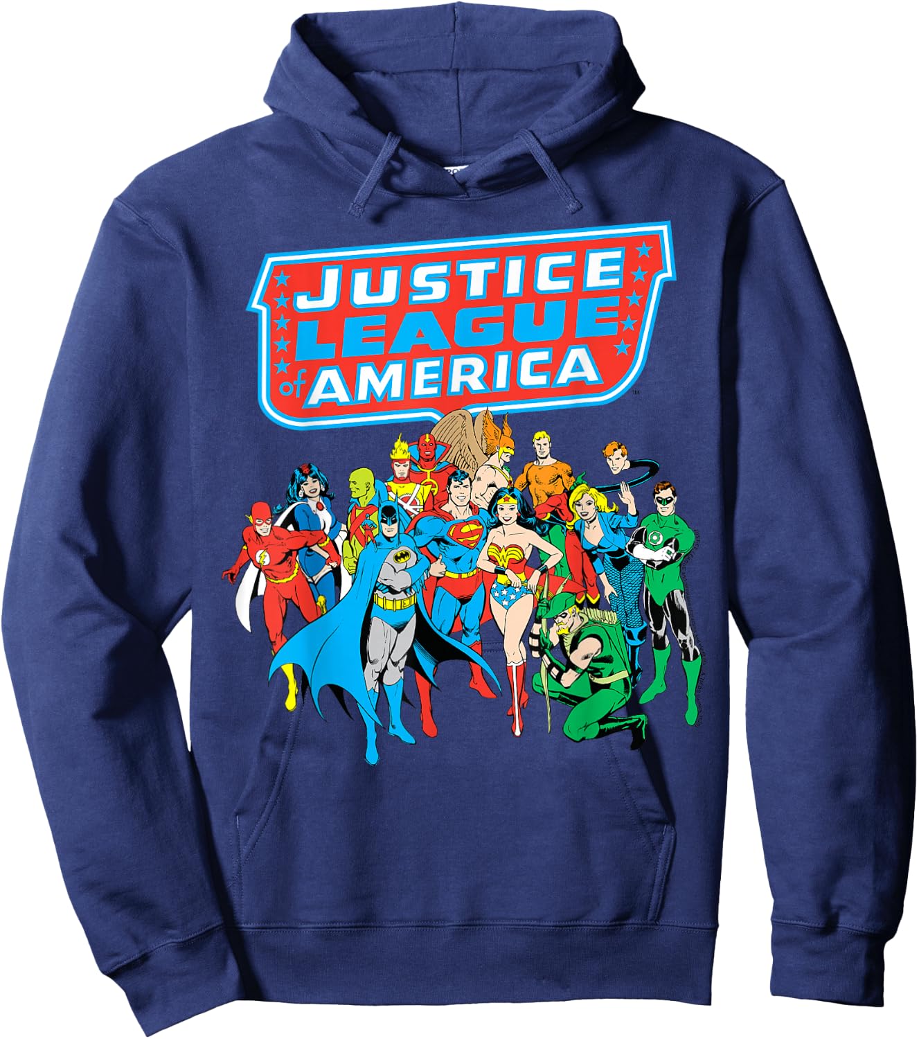 DC Comics Justice League of America Group Shot Small Hoodie - Hoodie | Navy