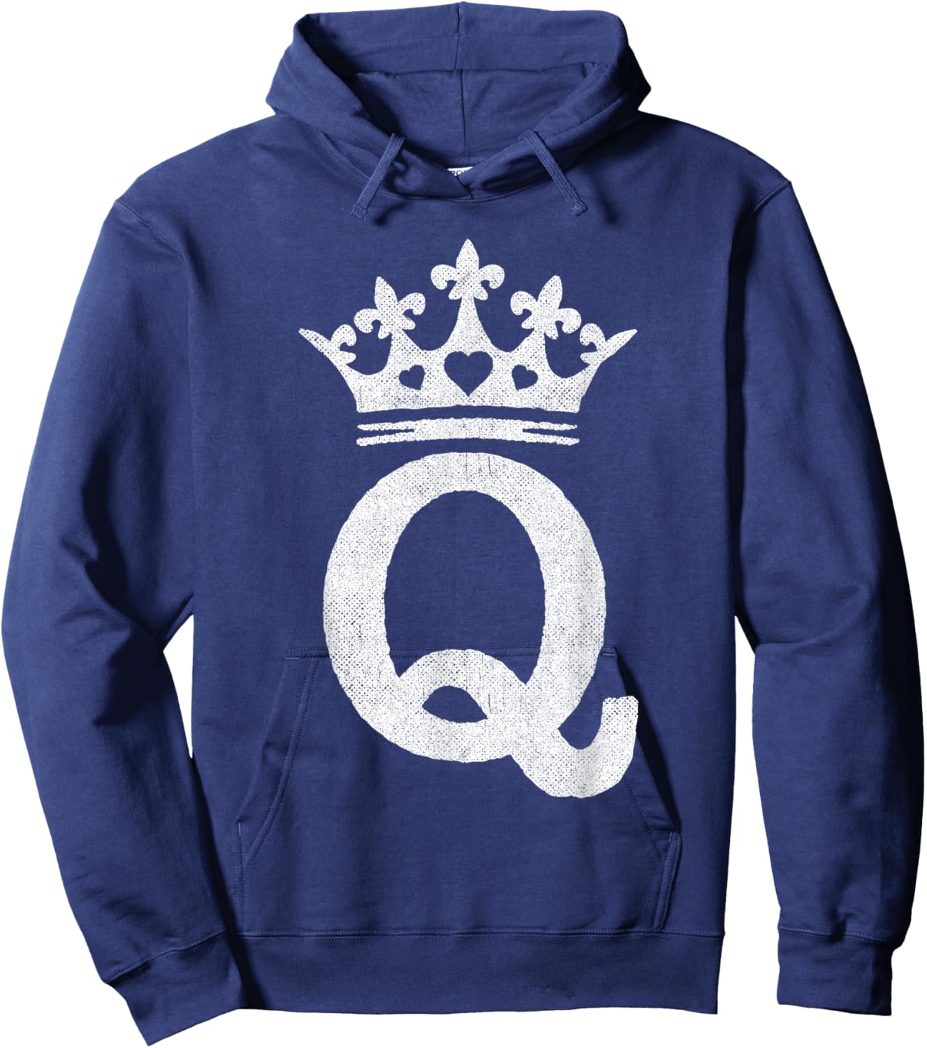 Queen Hearts Halloween Costume - Valentines Queen of Hearts Hoodie - Hoodie | Navy